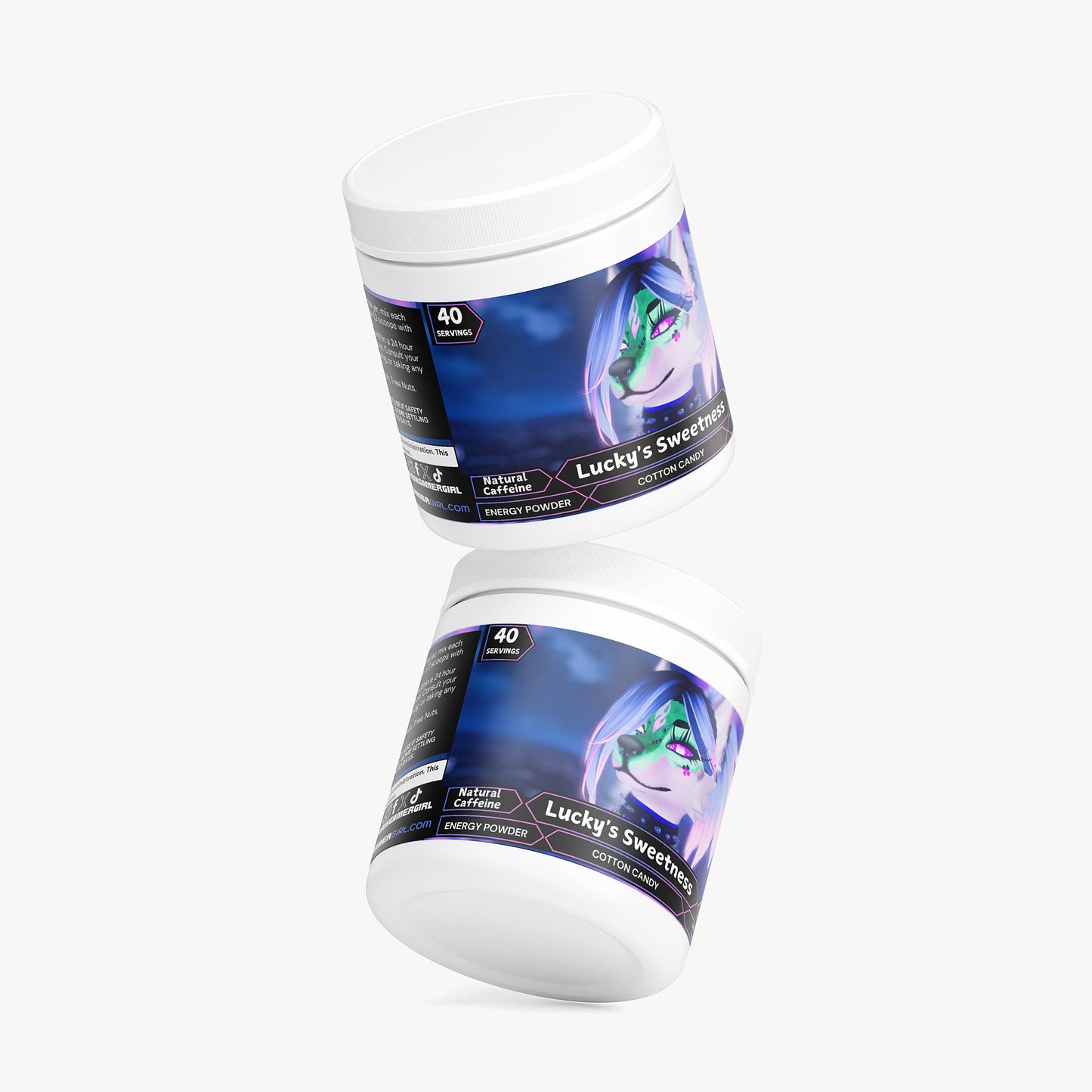 LuckyTheWolf - Lucky's Sweetness Energy Powder (Cotton Candy)