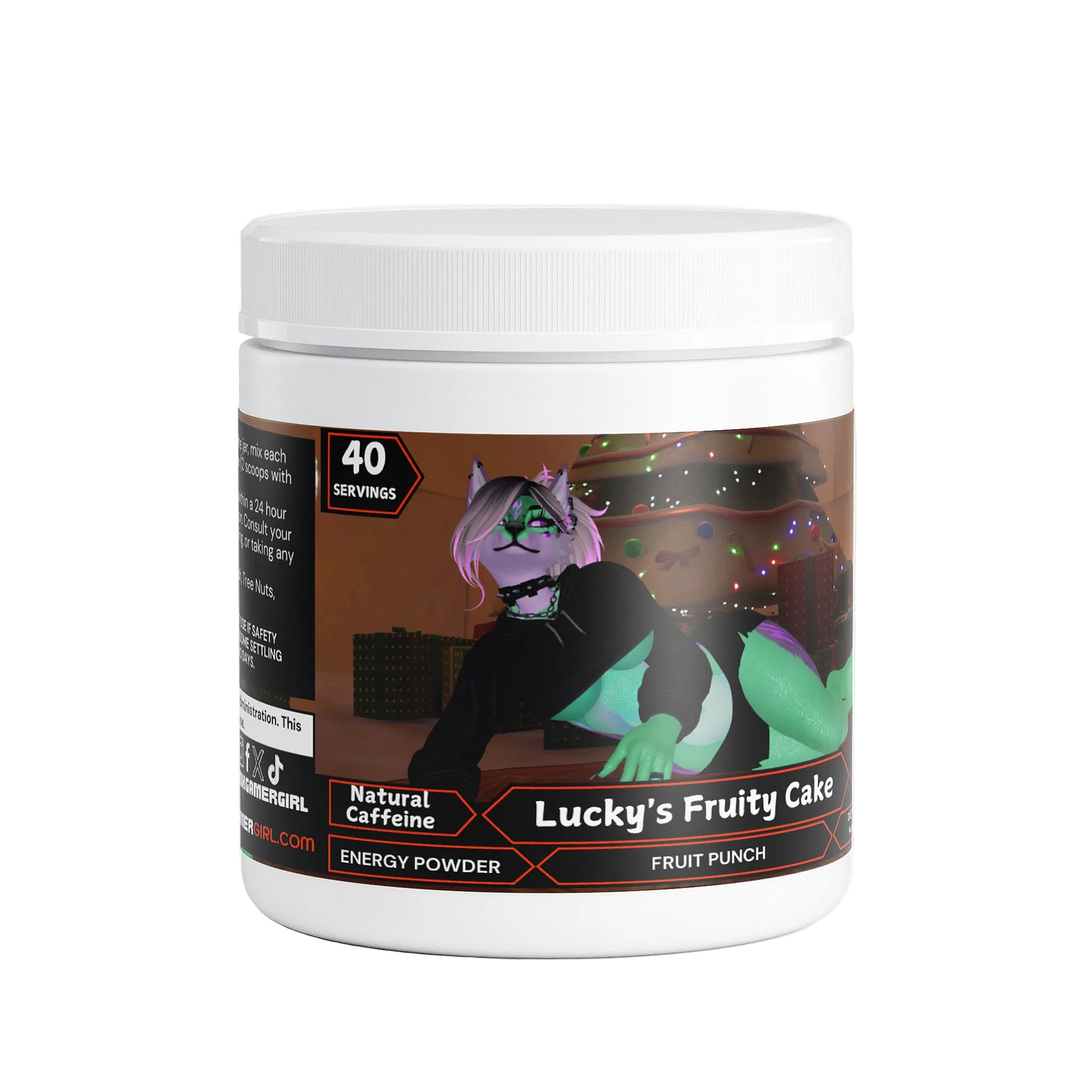 LuckyTheWolf - Lucky's Fruity Cake Energy Powder (Fruit Punch)