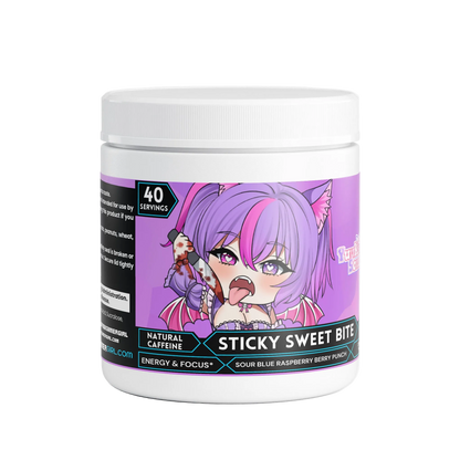 YuukiSoulless - Sticky Sweet Bite Focus Powder (Sour Raspberry Berry Punch)