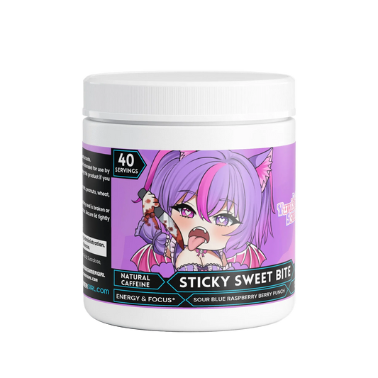YuukiSoulless - Sticky Sweet Bite Focus Powder (Sour Raspberry Berry Punch)