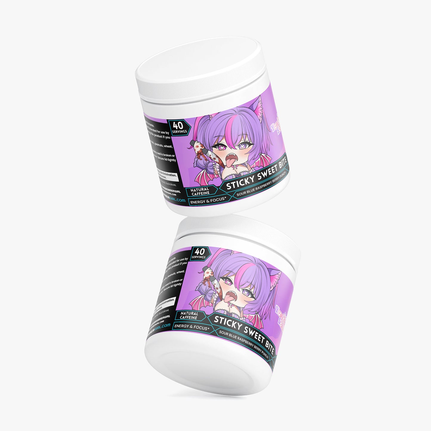 YuukiSoulless - Sticky Sweet Bite Focus Powder (Sour Raspberry Berry Punch)