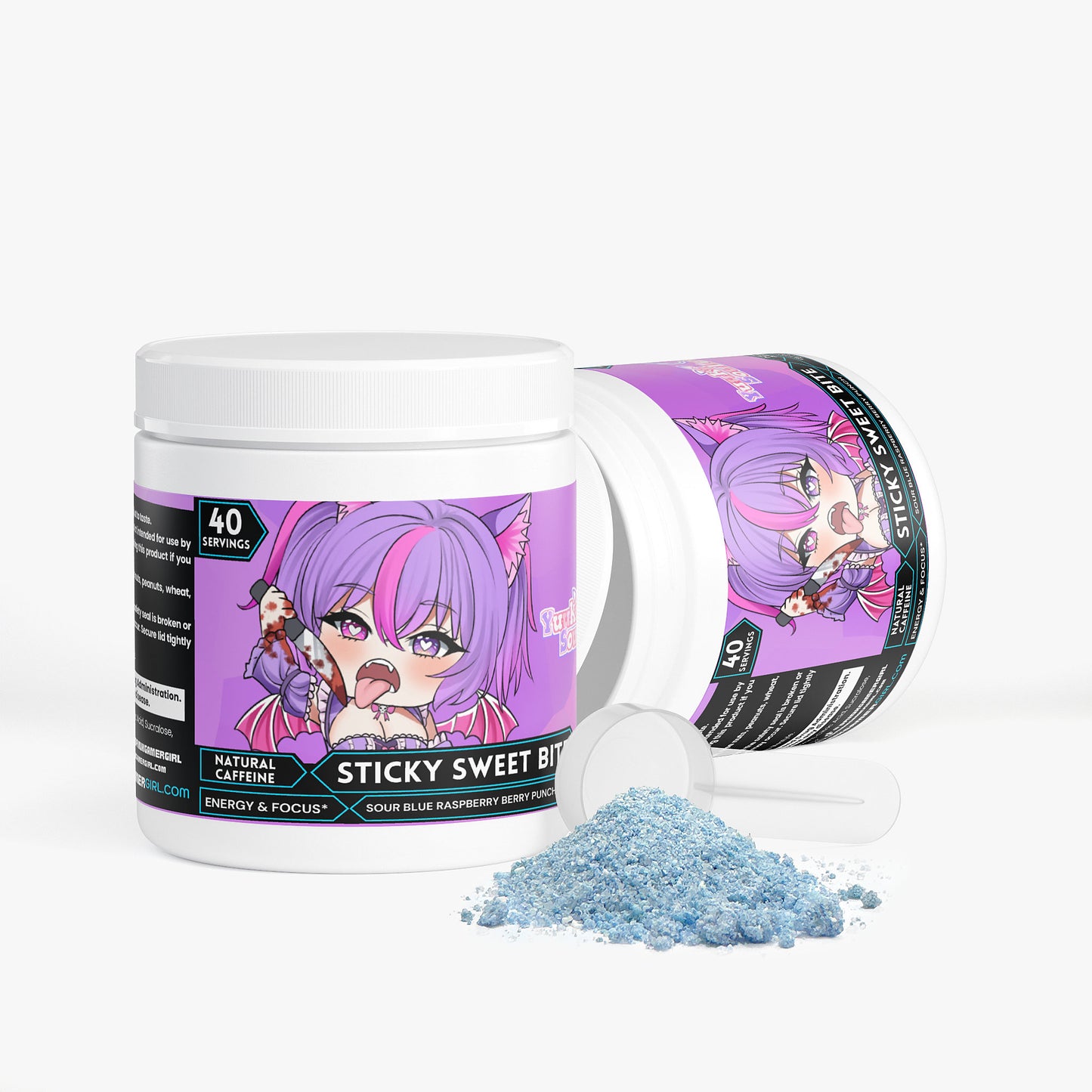 YuukiSoulless - Sticky Sweet Bite Focus Powder (Sour Raspberry Berry Punch)