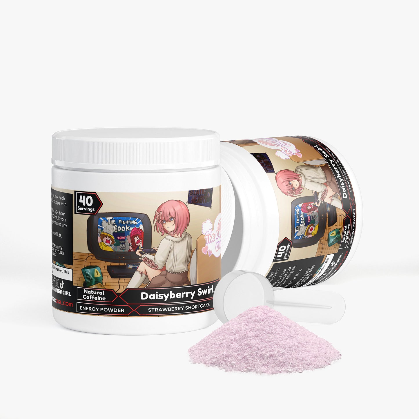 Team Tinybill - Daisyberry Swirl Energy Powder (Strawberry Shortcake)