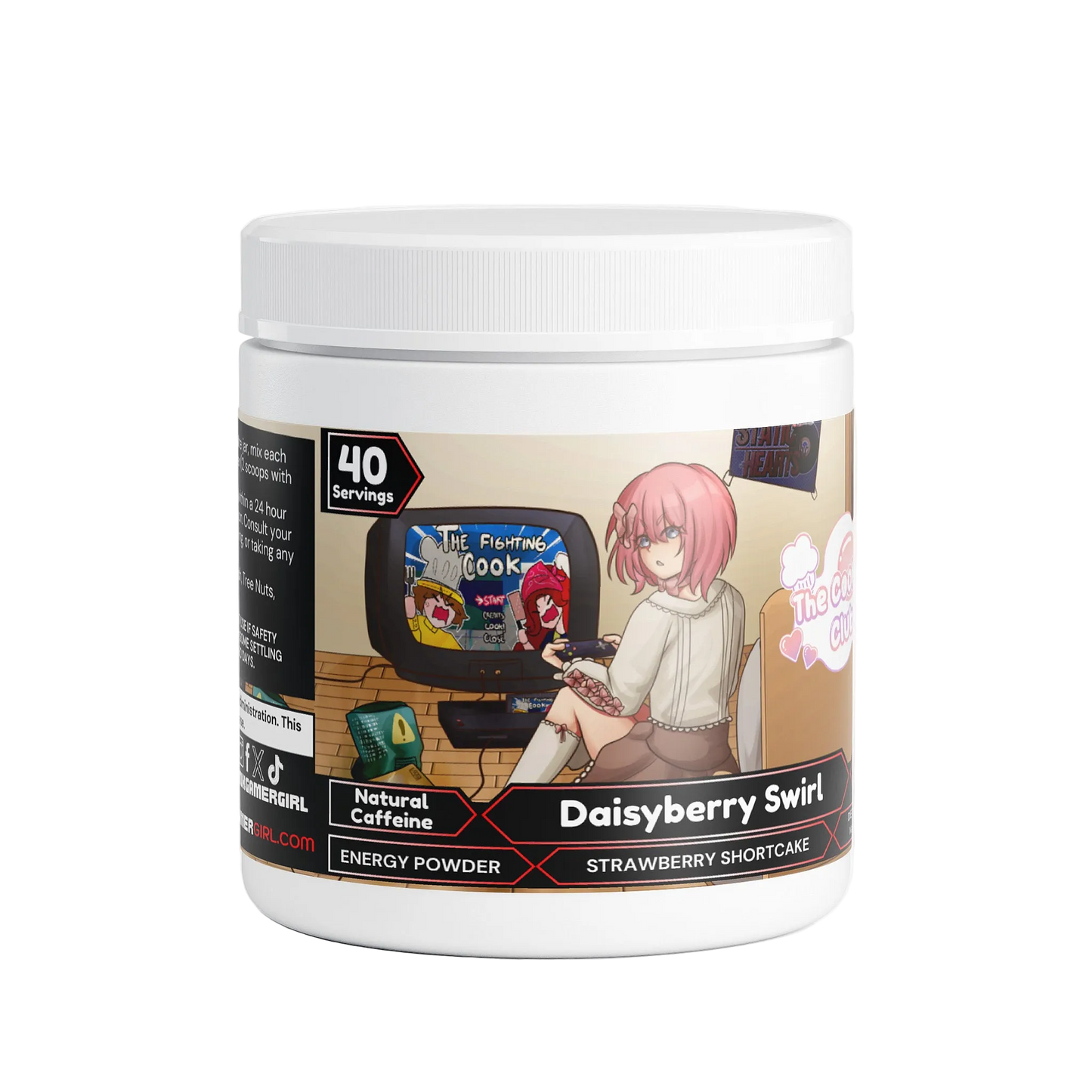 Team Tinybill - Daisyberry Swirl Energy Powder (Strawberry Shortcake)