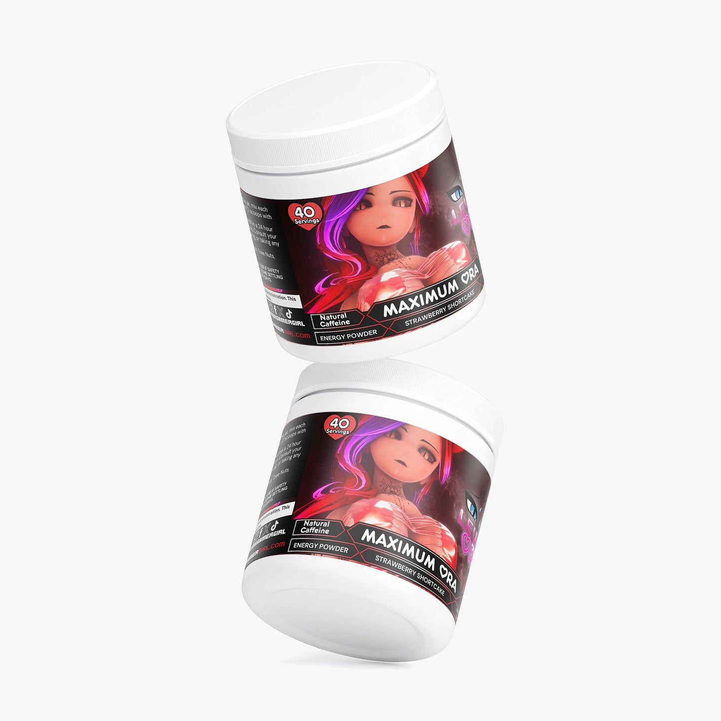 LewdyOra - Maximum Ora Energy Powder (Strawberry Shortcake)
