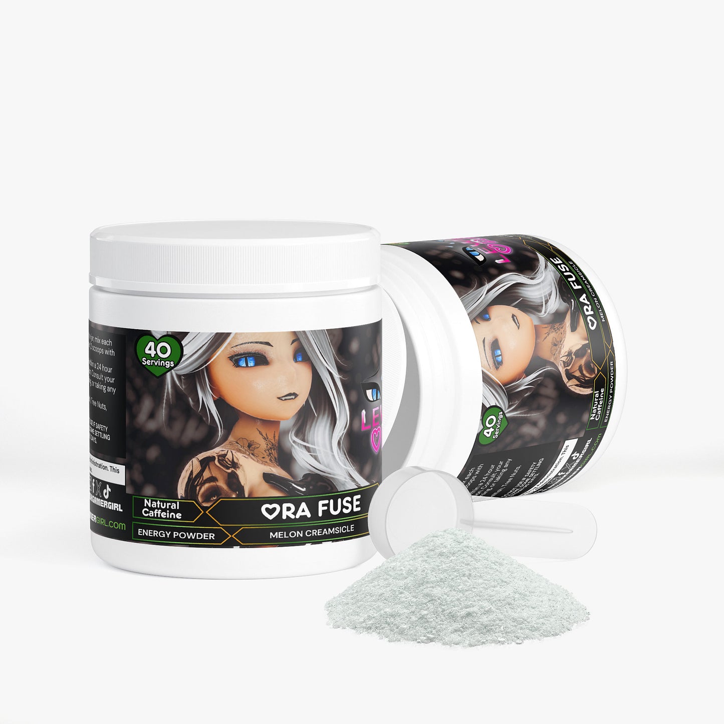 LewdyOra - Ora Fuse Energy Powder (Melon Creamsicle)