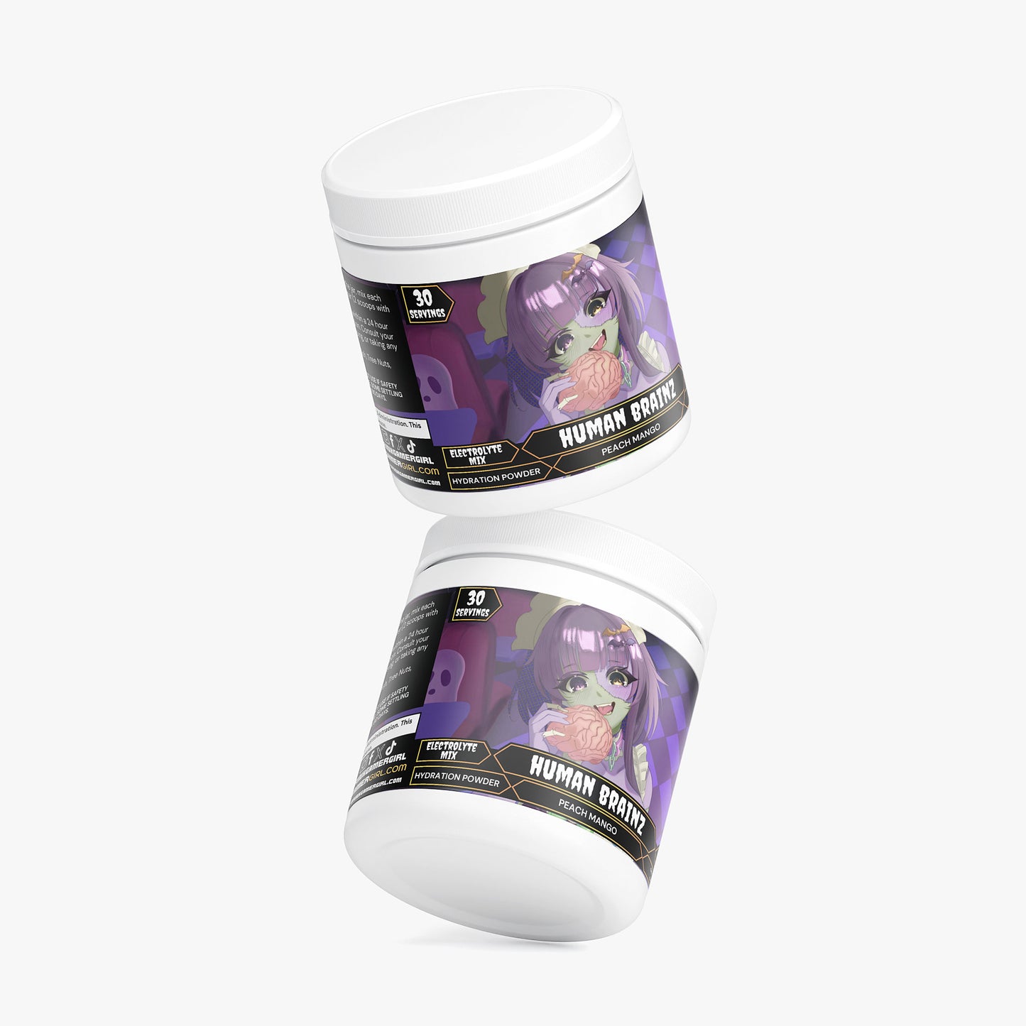Ditzybrainz - Human Brainz Hydration Powder (Peach Mango)