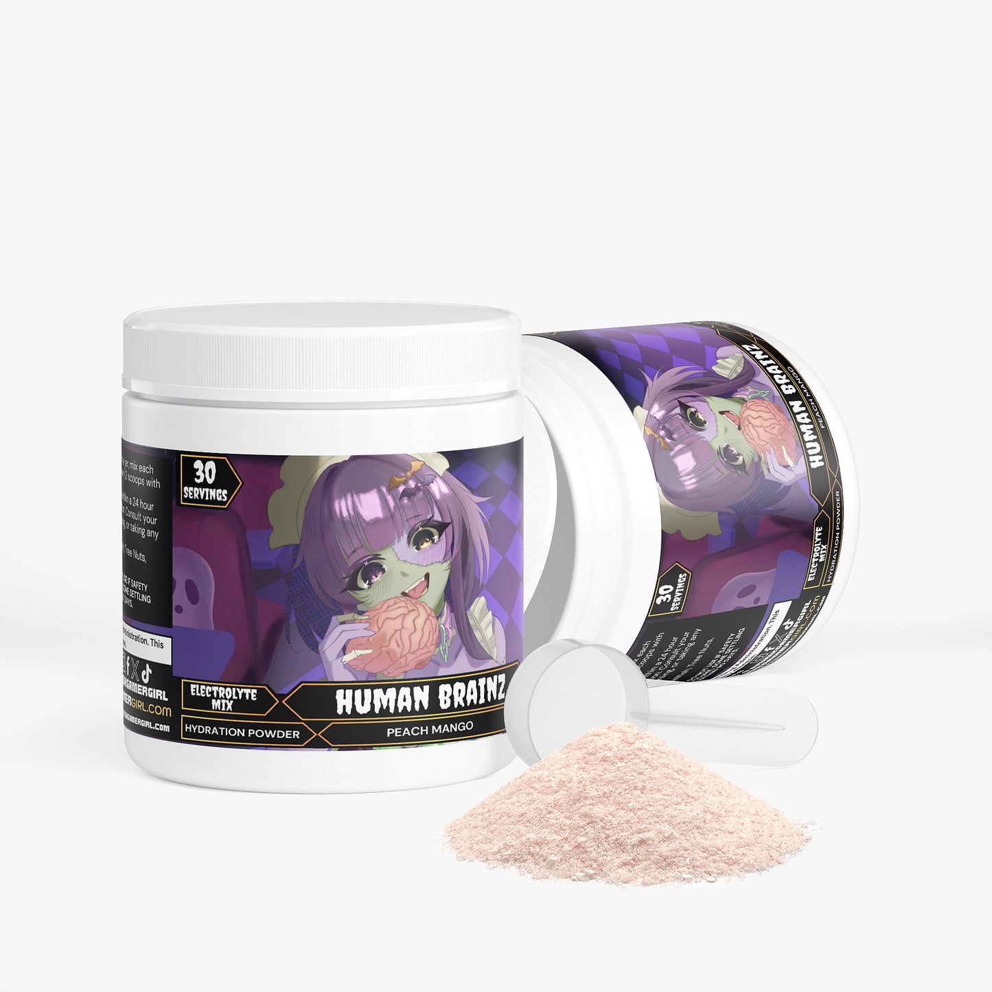 Ditzybrainz - Human Brainz Hydration Powder (Peach Mango)