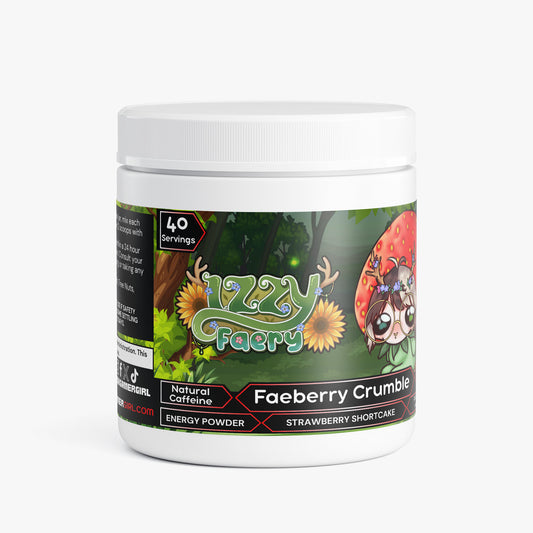 Izzy Faery - Faeberry Crumble Energy Powder (Strawberry Shortcake)