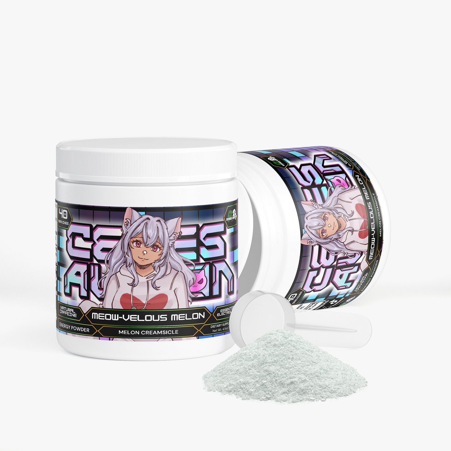 Celes Aurion - Meow-velous Melon Energy Powder (Melon Creamsicle)