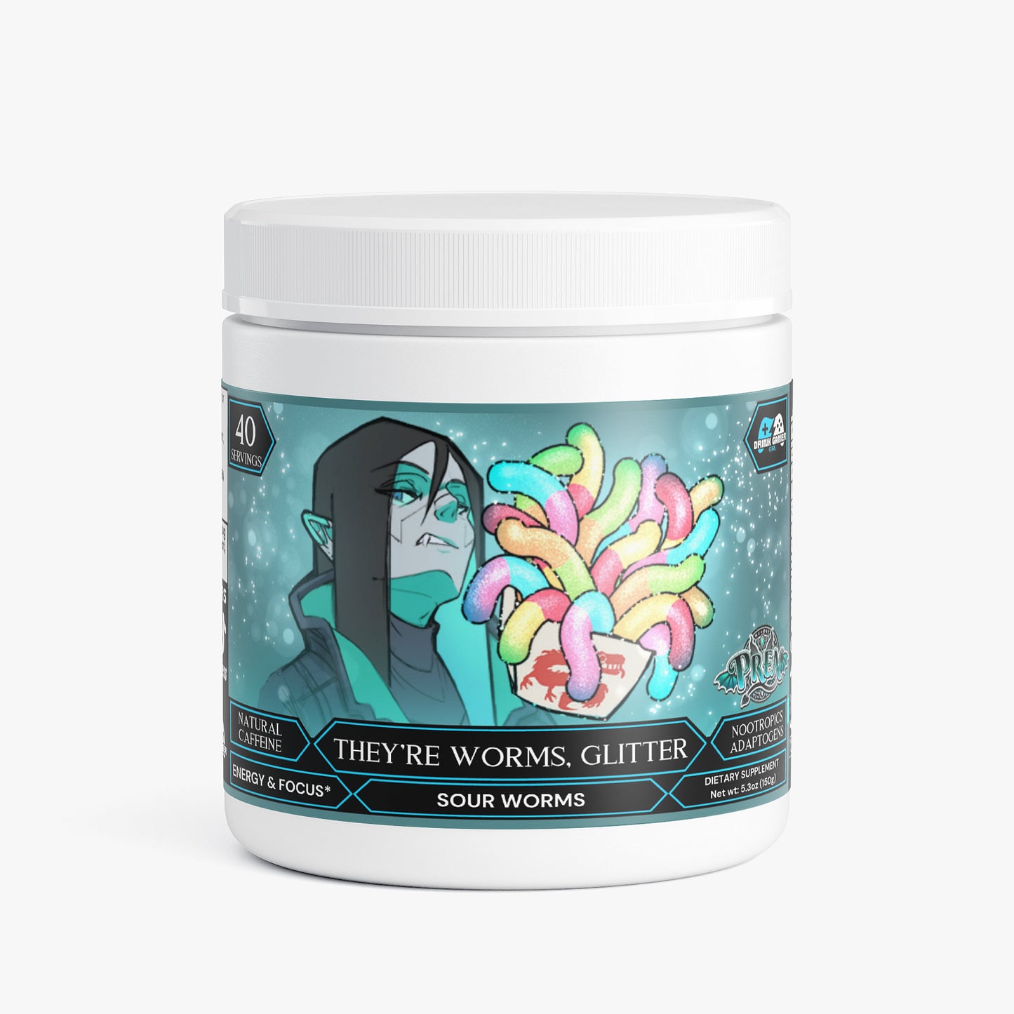 Pren - They're Worms, Glitter Focus Powder (Sour Worms)