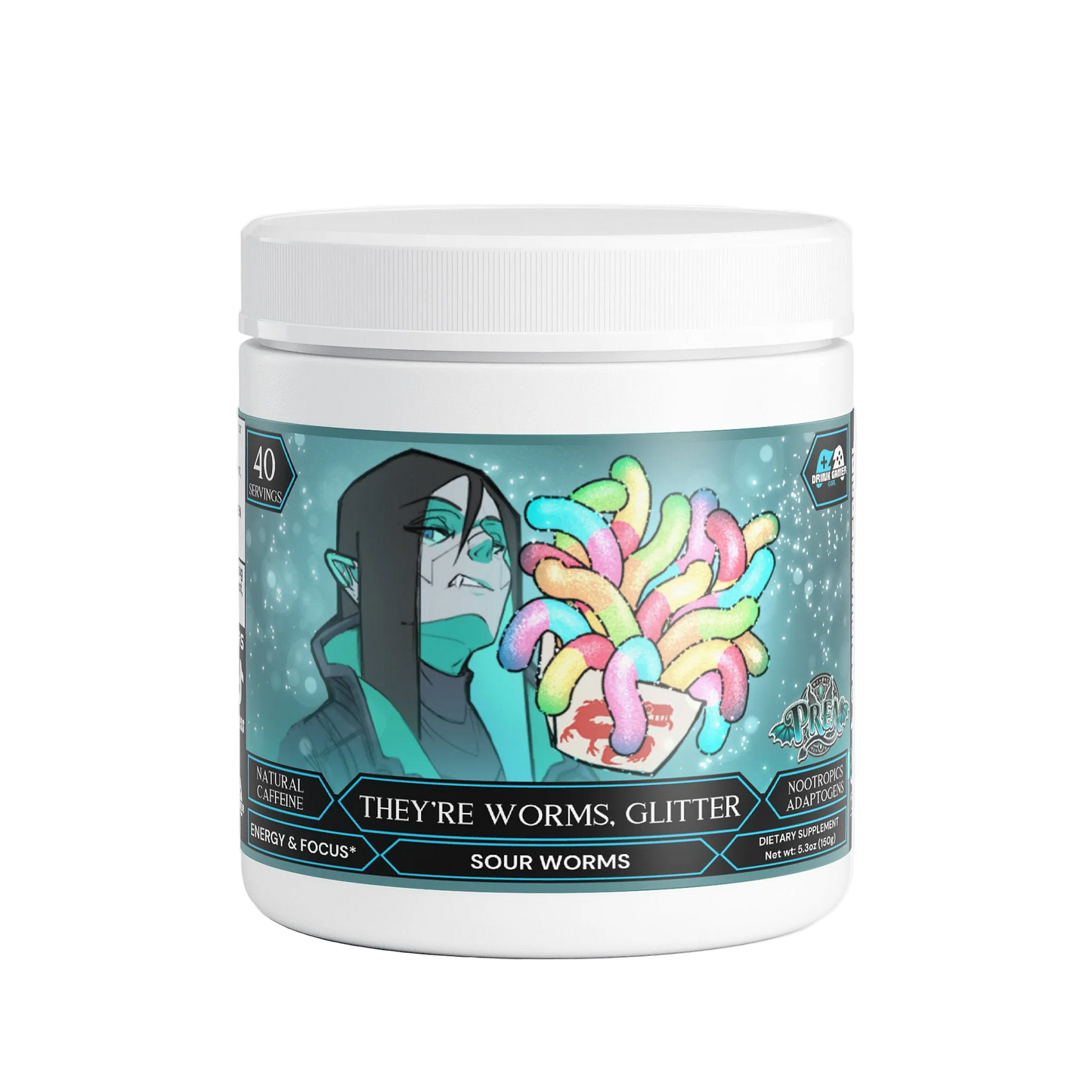 Pren - They're Worms, Glitter Focus Powder (Sour Worms)