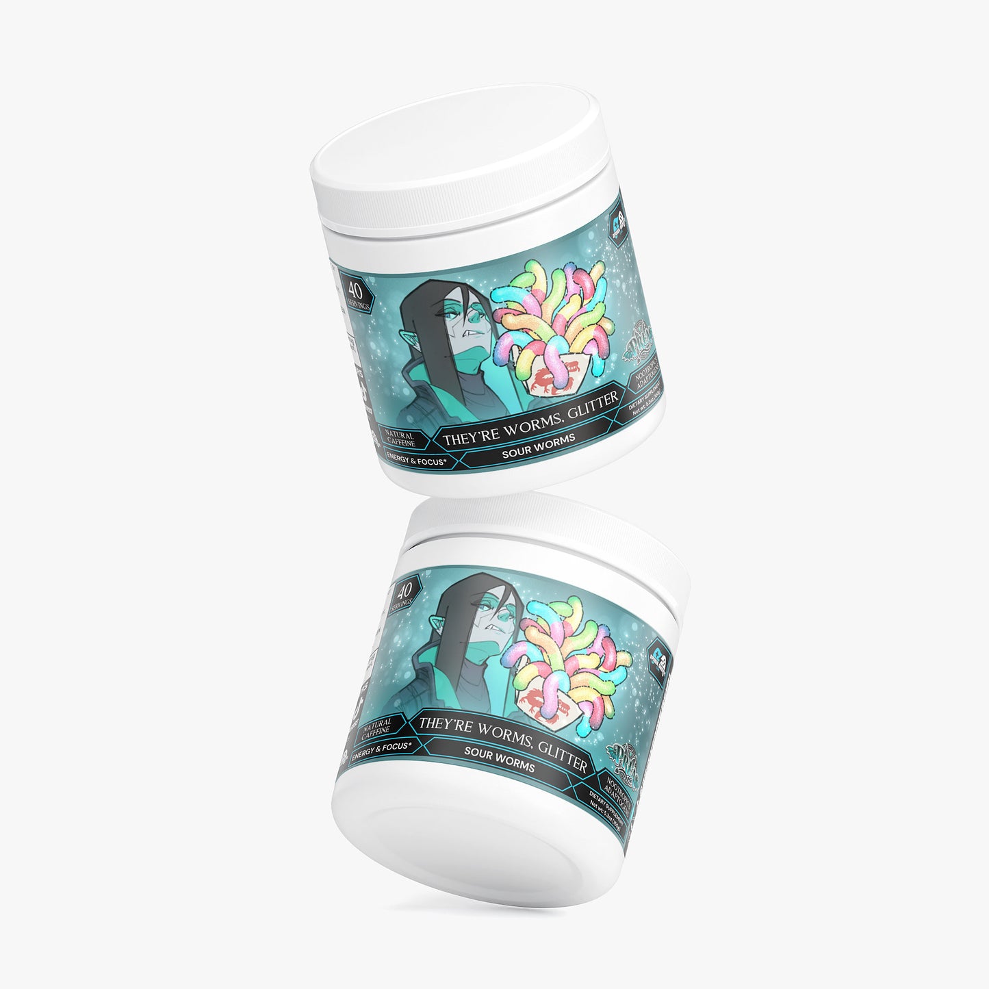 Pren - They're Worms, Glitter Focus Powder (Sour Worms)