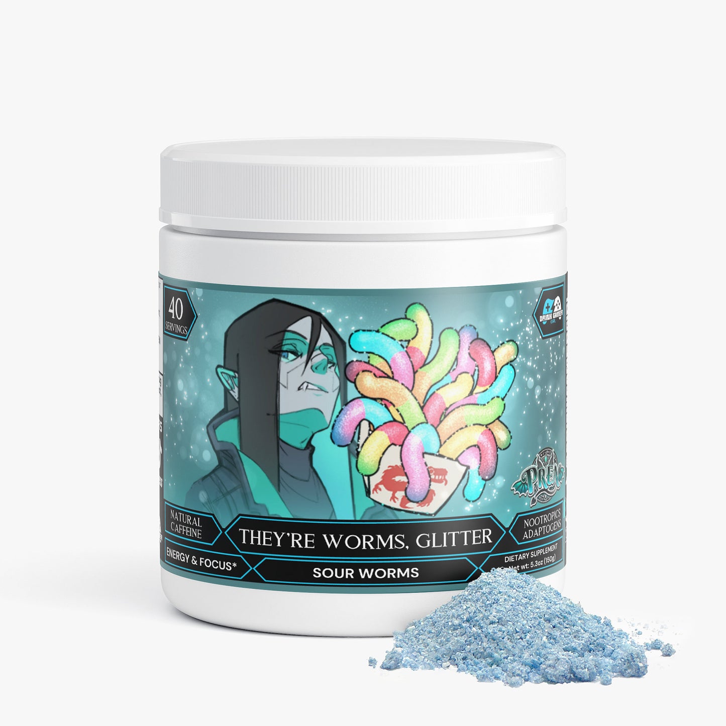 Pren - They're Worms, Glitter Focus Powder (Sour Worms)
