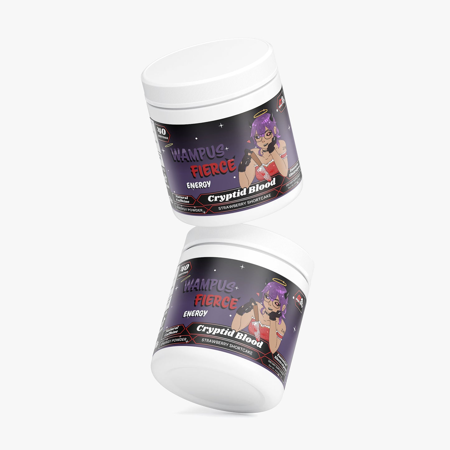 Wampus Fierce - Cryptid Blood Energy Powder (Strawberry Shortcake)