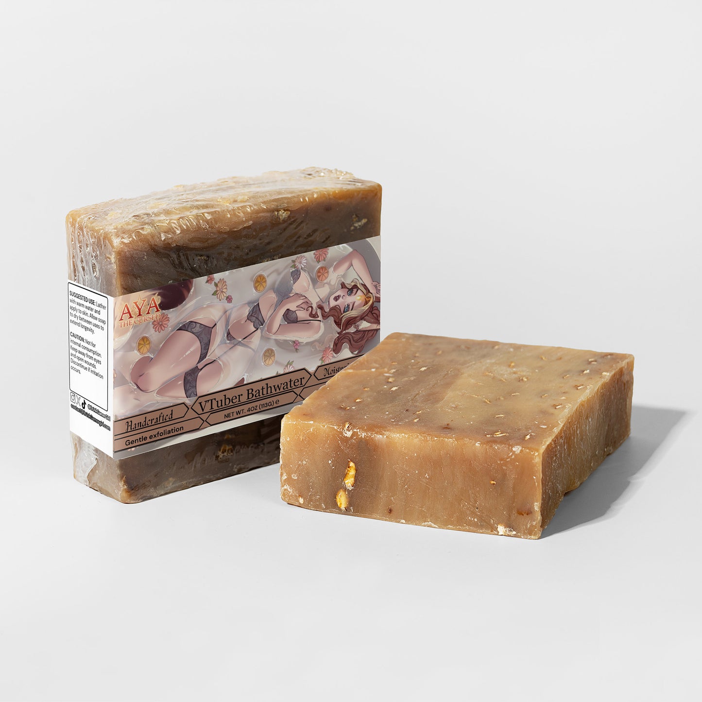 The Cursed Aya - VTuber Bathwater Oat Milk Honey Soap