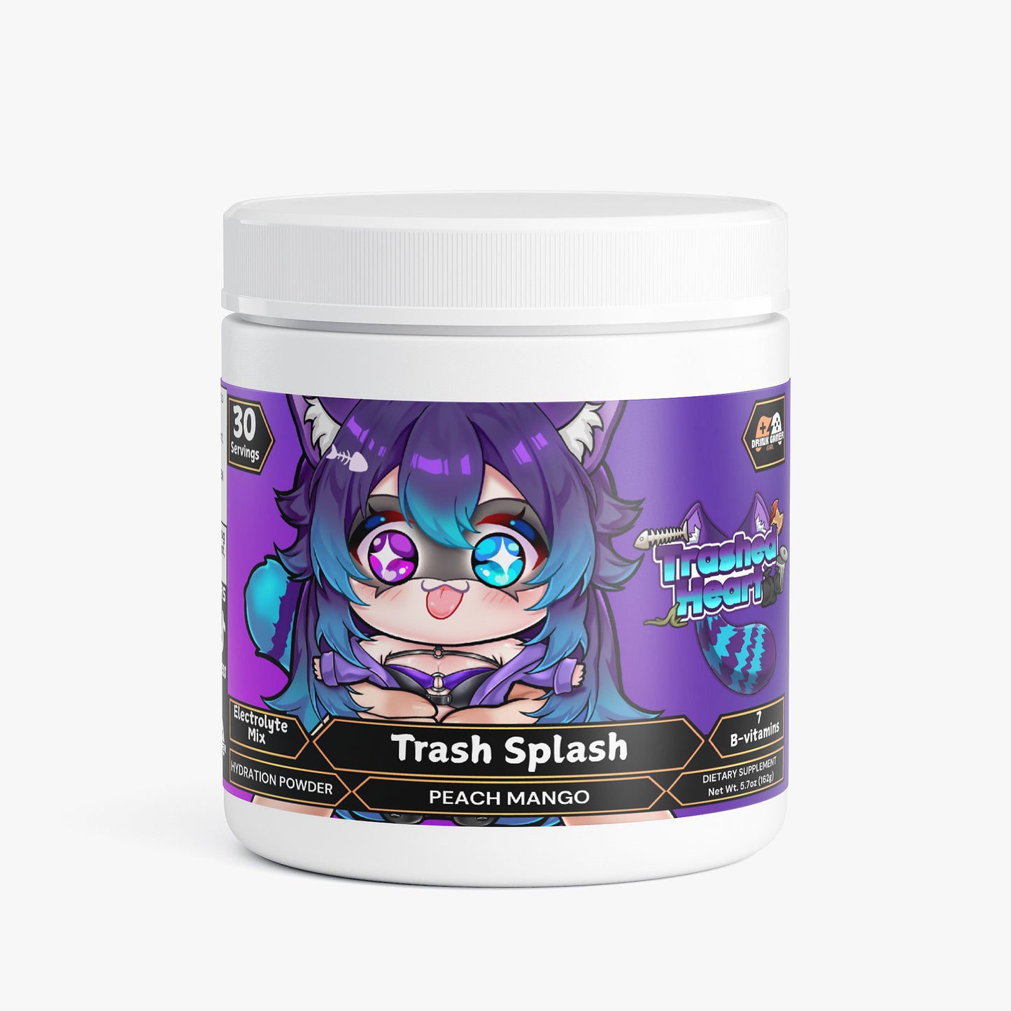 TrashedHeart - Trash Splash Hydration Powder (Peach Mango)