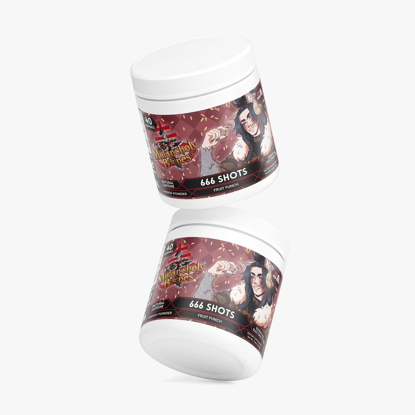 Melancholy Bones - 666 Shots Energy Powder (Fruit Punch)