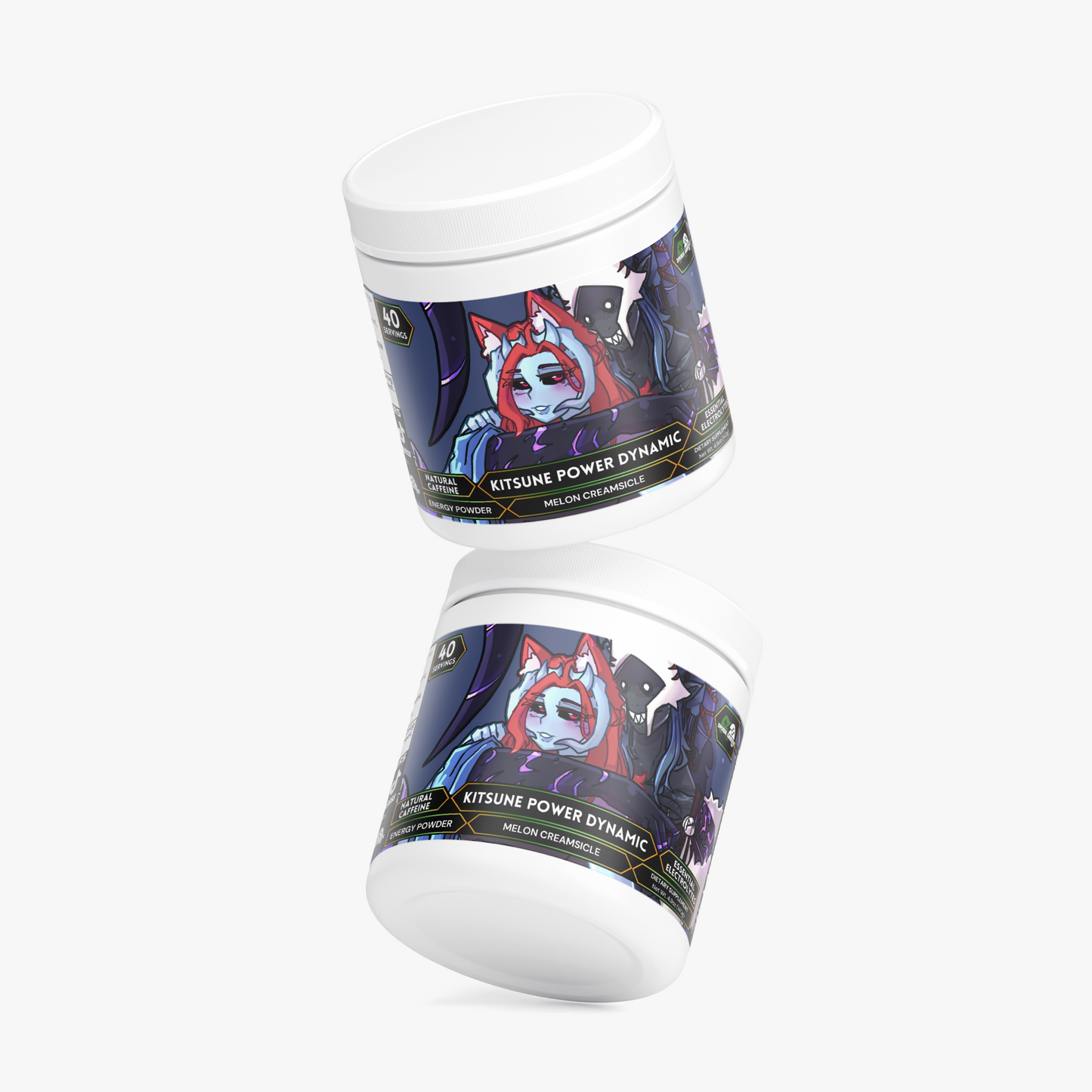 ObsidiankitsuVT - Kitsune Power Dynamic Energy Powder (Melon Creamsicle)