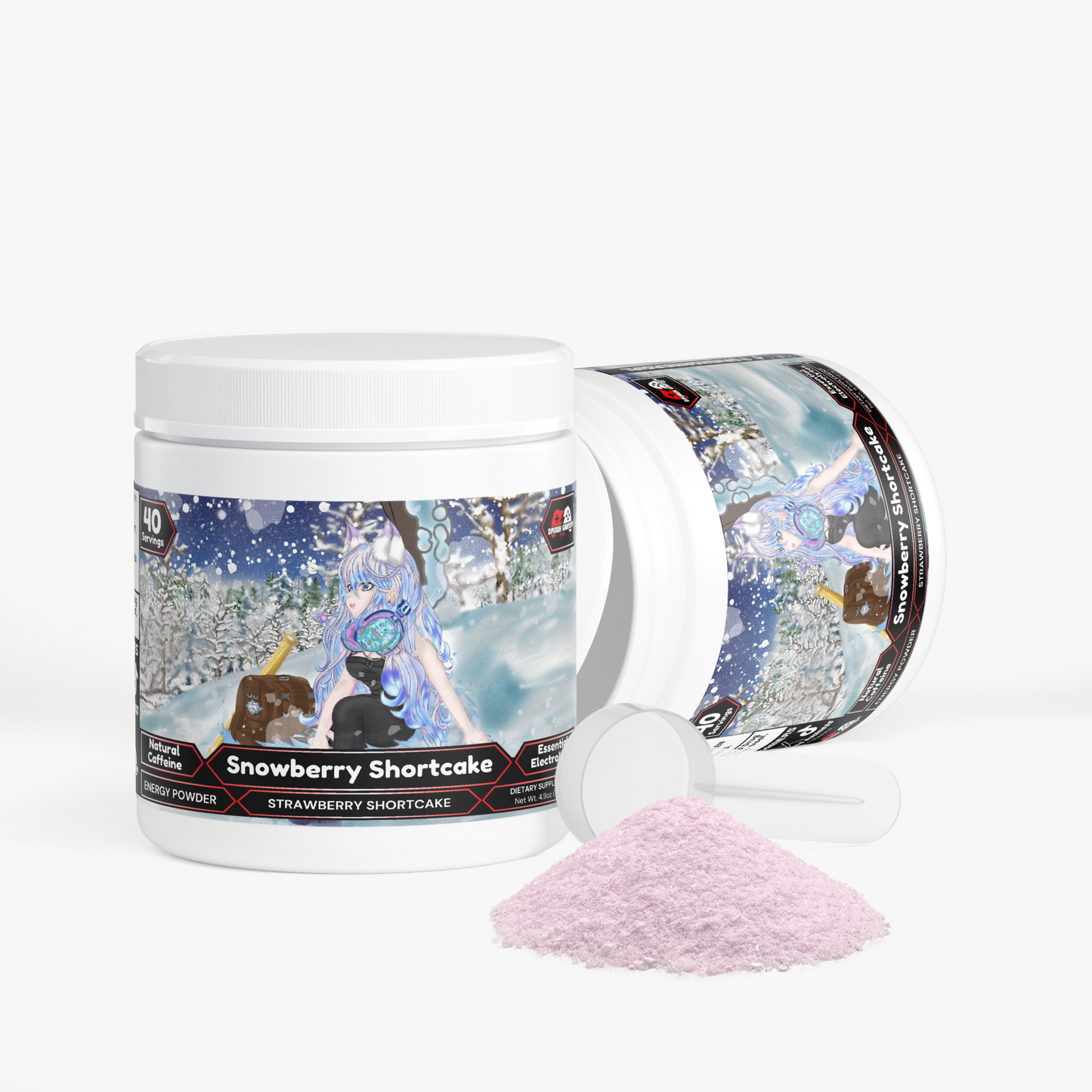 ArcticNicki - Snowberry Shortcake Energy Powder (Strawberry Shortcake)