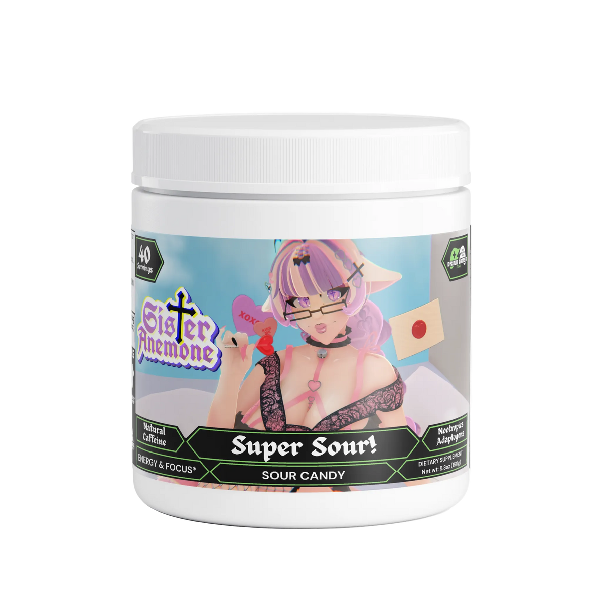 Sister Anemone - Super Sour! Focus Powder (Sour Candy)