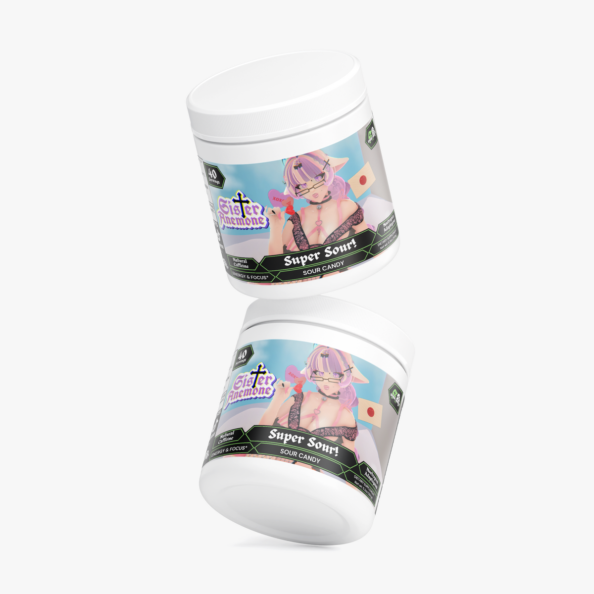 Sister Anemone - Super Sour! Focus Powder (Sour Candy)