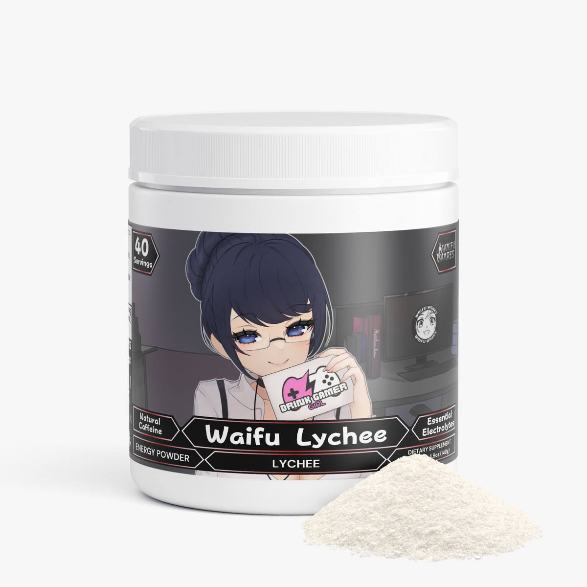 Waifu Wares - Waifu Lychee Energy Powder (Lychee Energy)