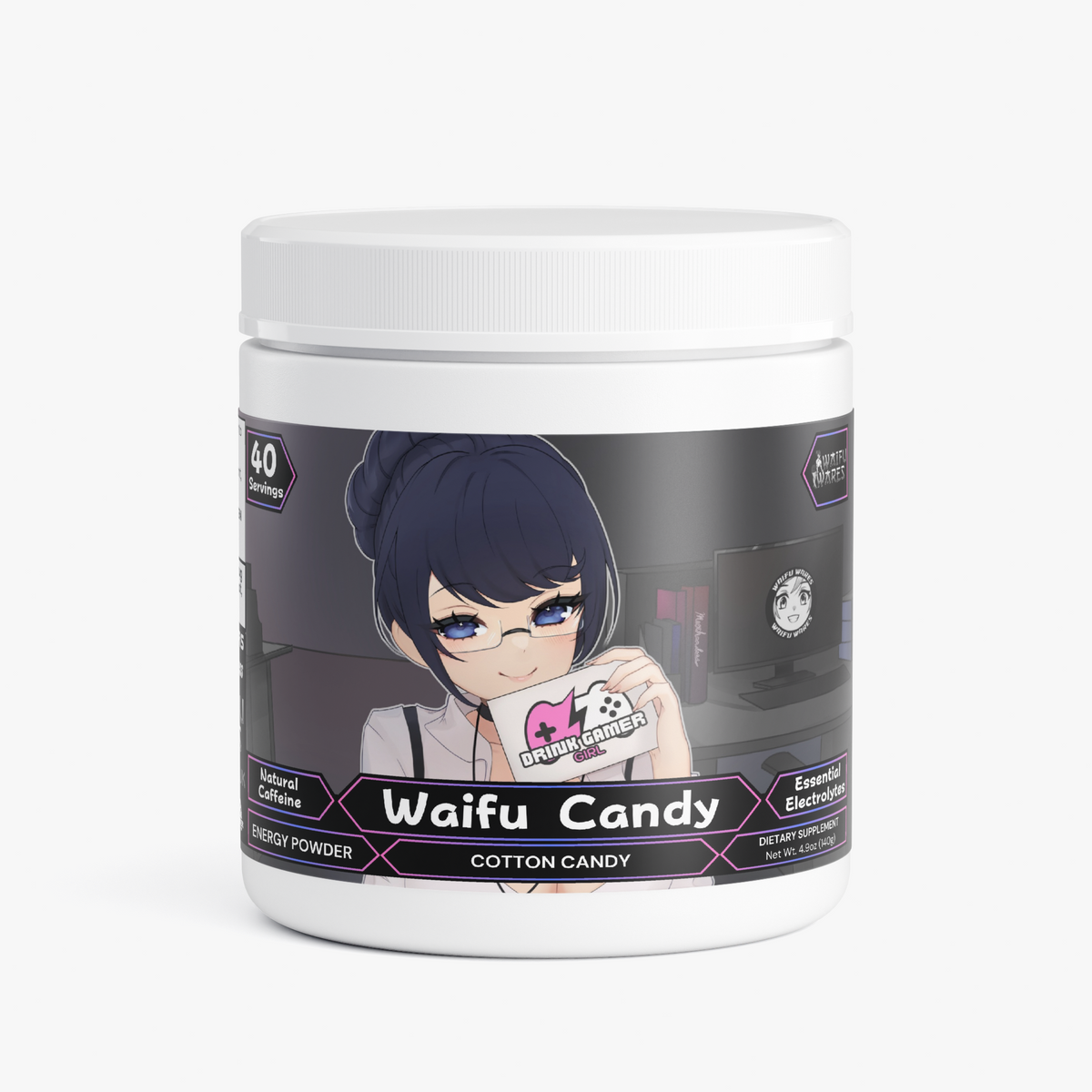 Waifu Wares - Waifu Candy Energy Powder (Cotton Candy)