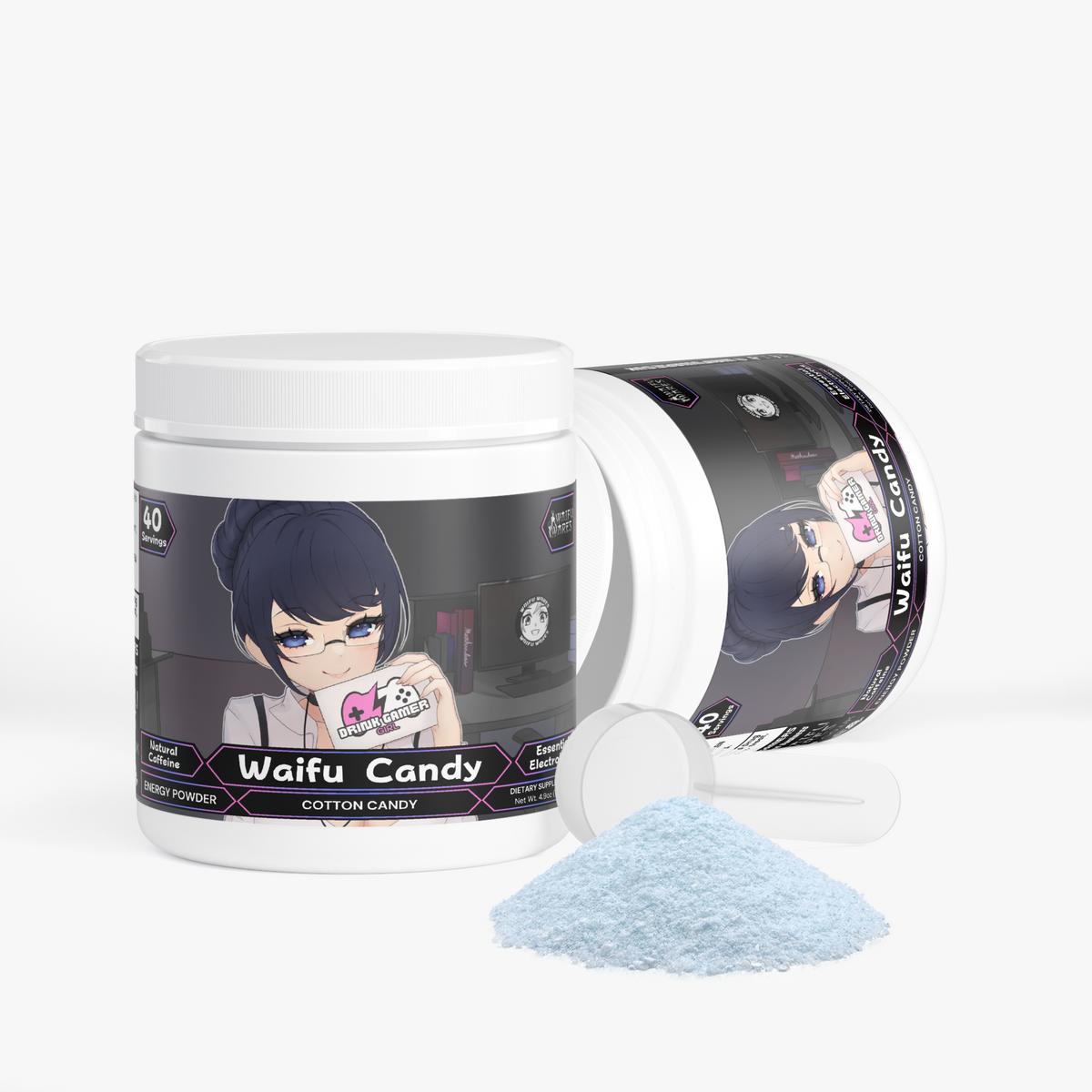 Waifu Wares - Waifu Candy Energy Powder (Cotton Candy)