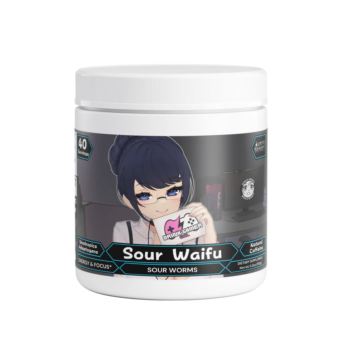 Waifu Wares - Sour Waifu Focus Powder (Sour Worms)