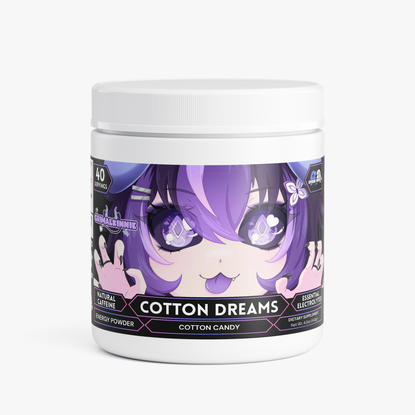 Grimalkinnie - Kinnie Kandy Energy Powder (Cotton Candy)
