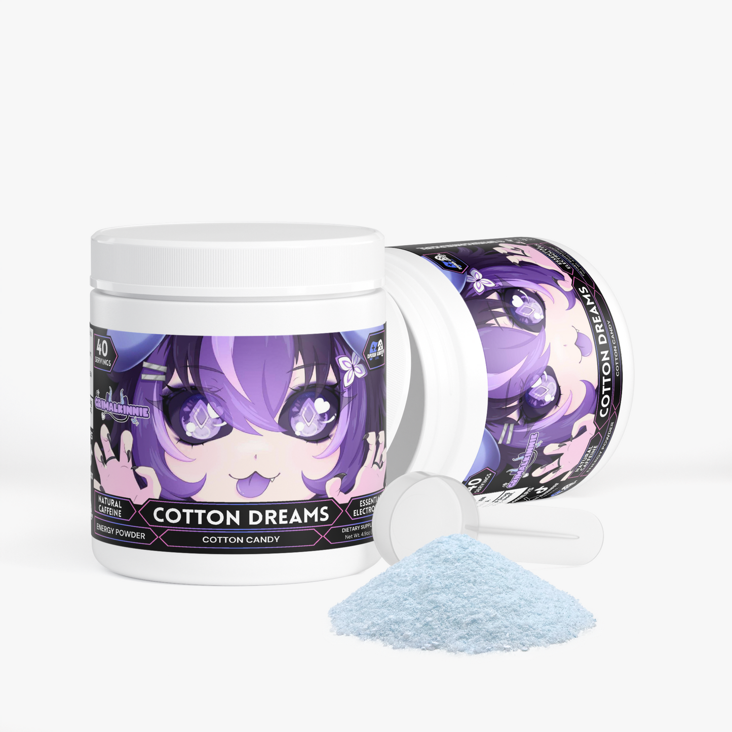Grimalkinnie - Kinnie Kandy Energy Powder (Cotton Candy)