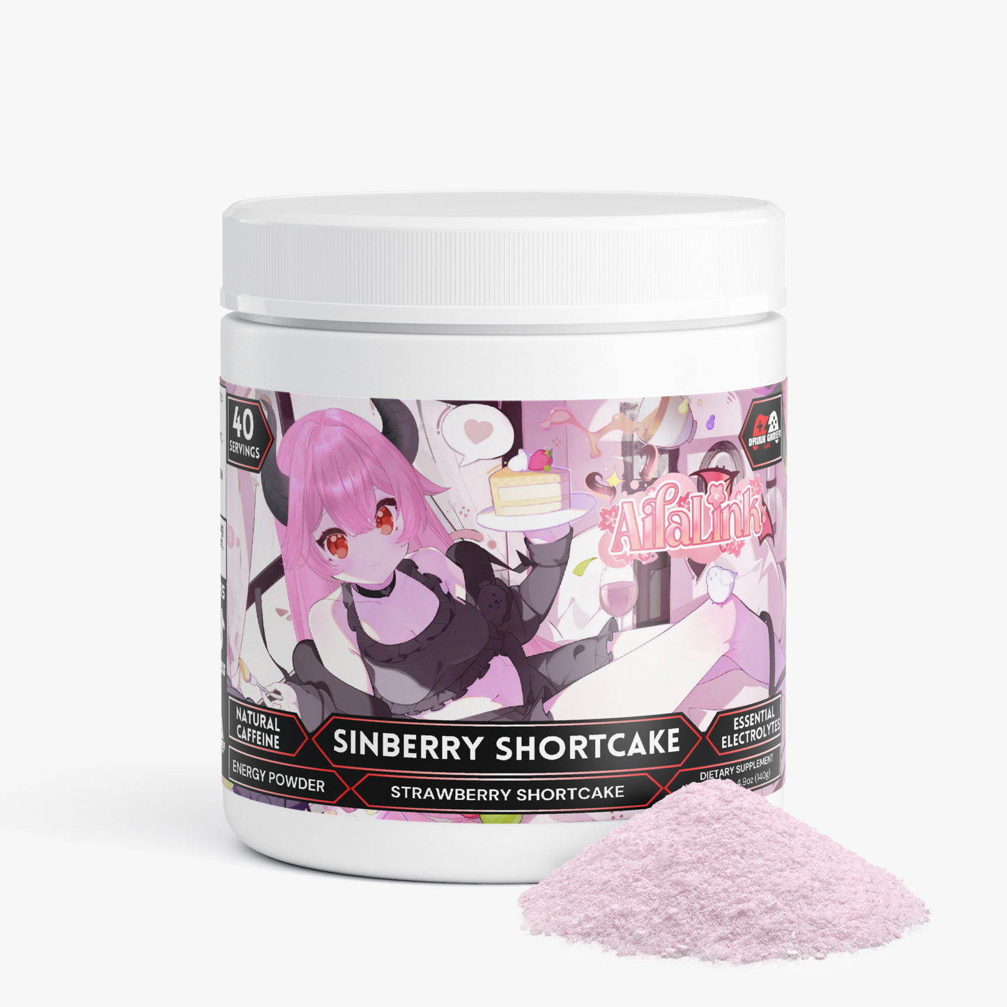 AilaLink - Sinberry Shortcake Energy Powder (Strawberry Shortcake)
