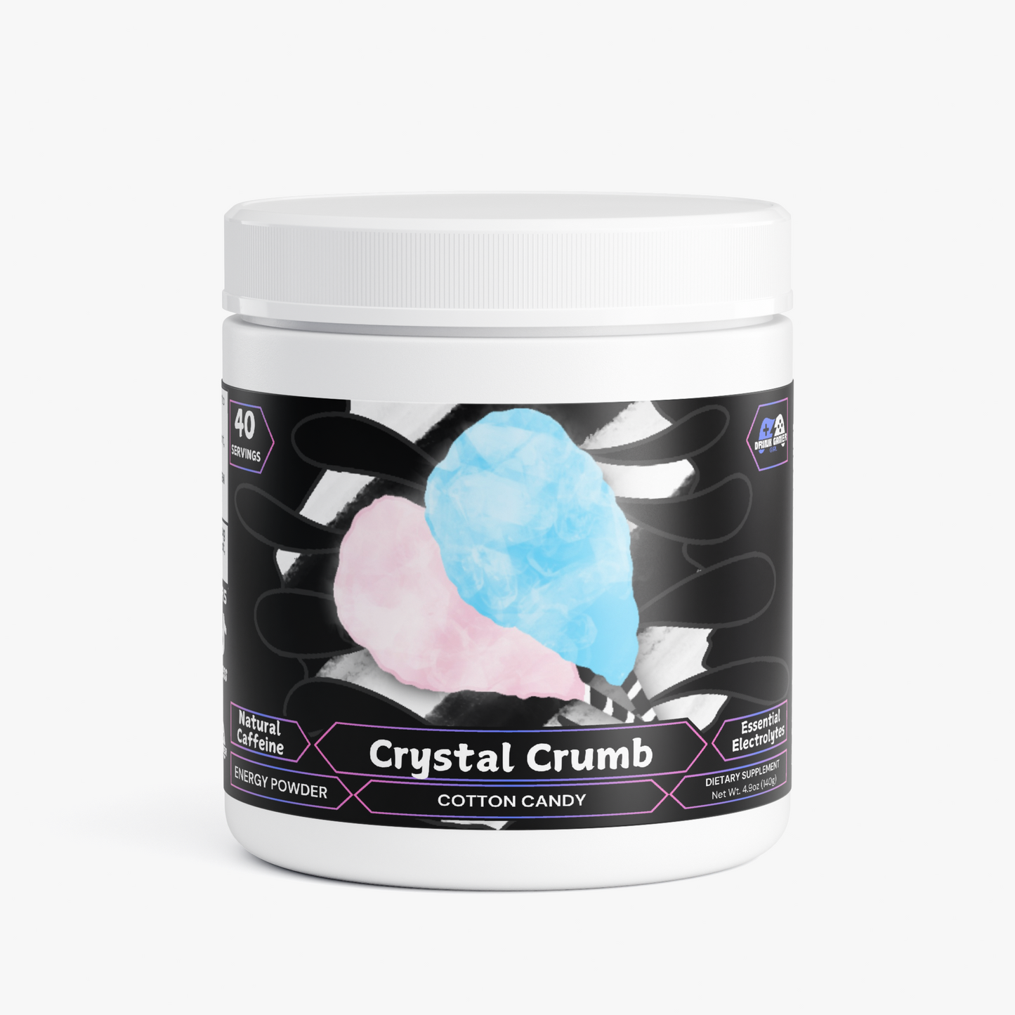 SiroLyite - Crystal Crumb Energy Powder (Cotton Candy)