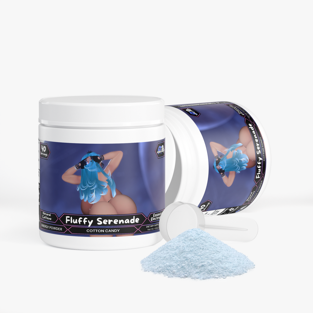 Queen Rhythm - Fluffy Serenade Energy Powder (Cotton Candy)