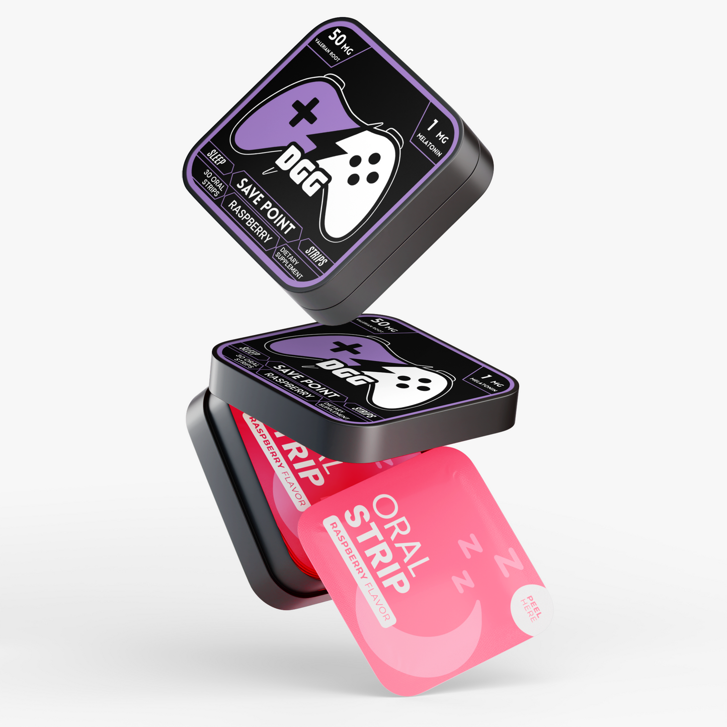 DGG - Save Point Sleep Strips (Raspberry Oral Strips)