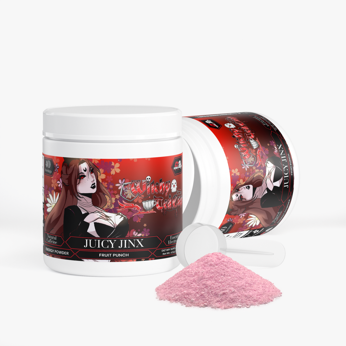 Witchy Tea Cup - Juicy Jinx Energy Powder (Fruit Punch)
