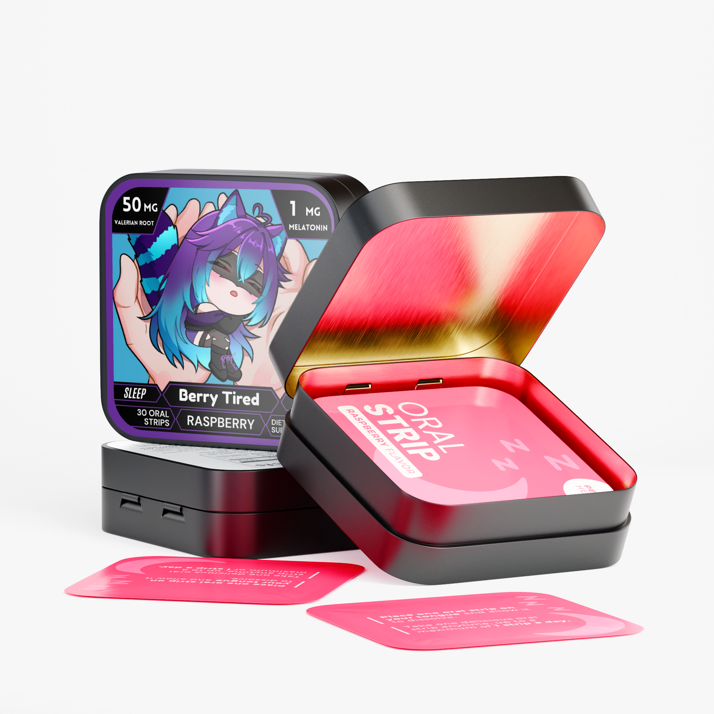 TrashedHeart - Berry Tired Sleep Strips