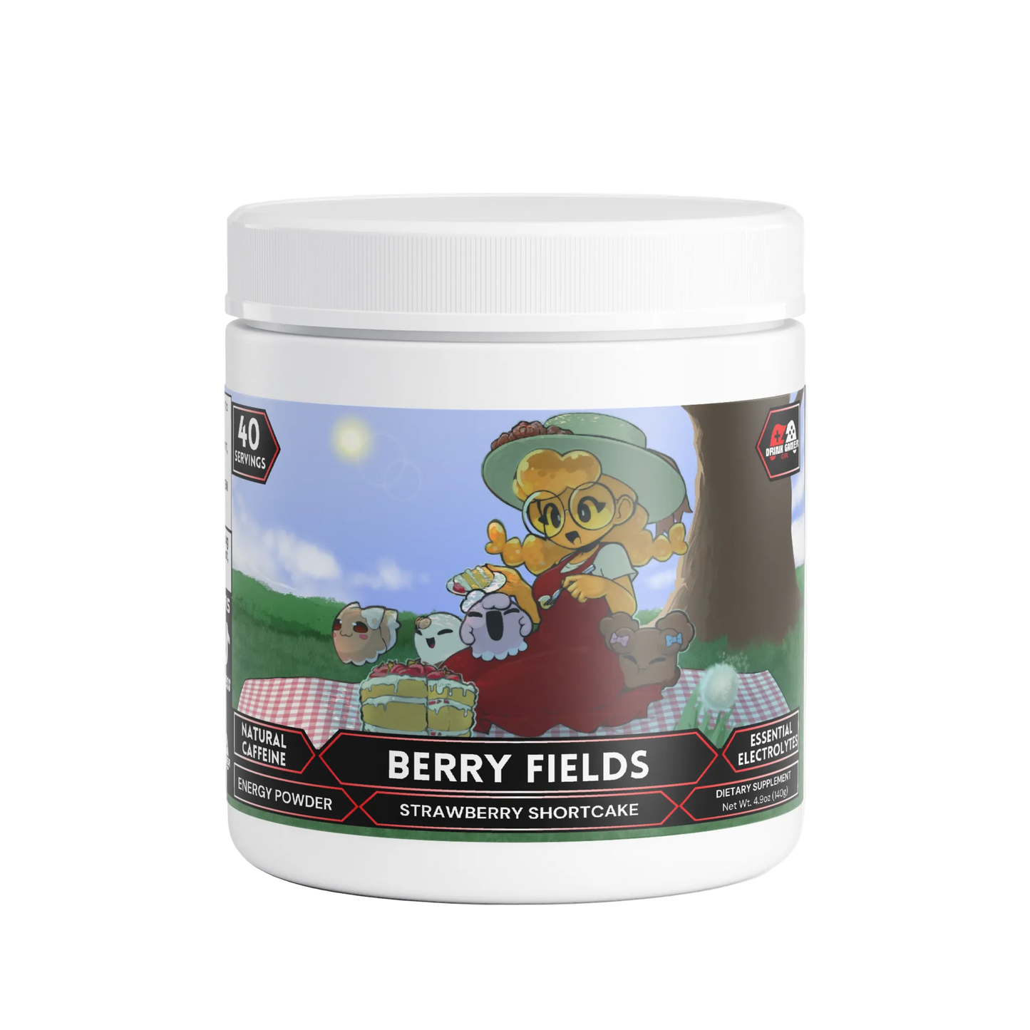 GoostieBee - Berry Fields Energy Powder (Strawberry Shortcake)