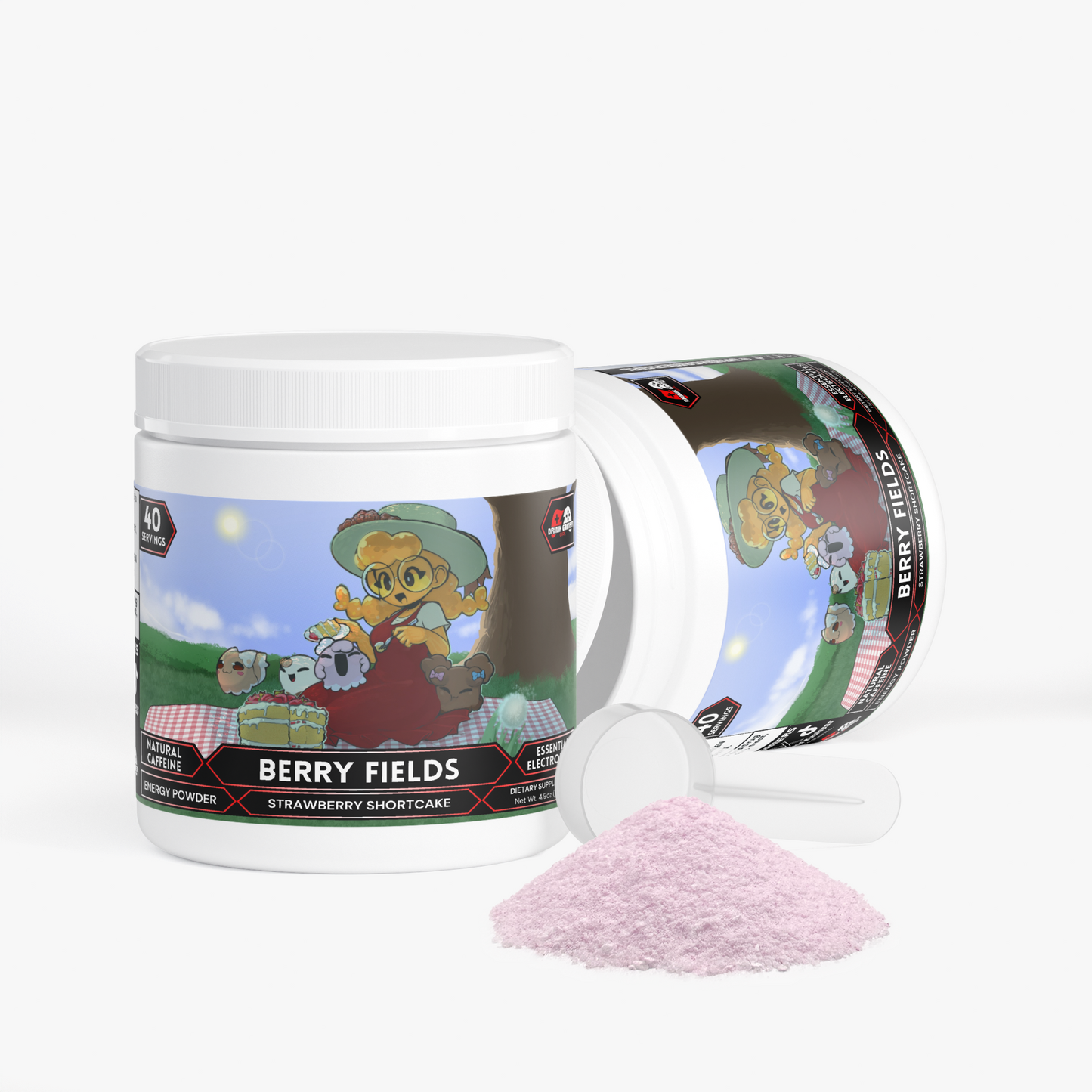 GoostieBee - Berry Fields Energy Powder (Strawberry Shortcake)