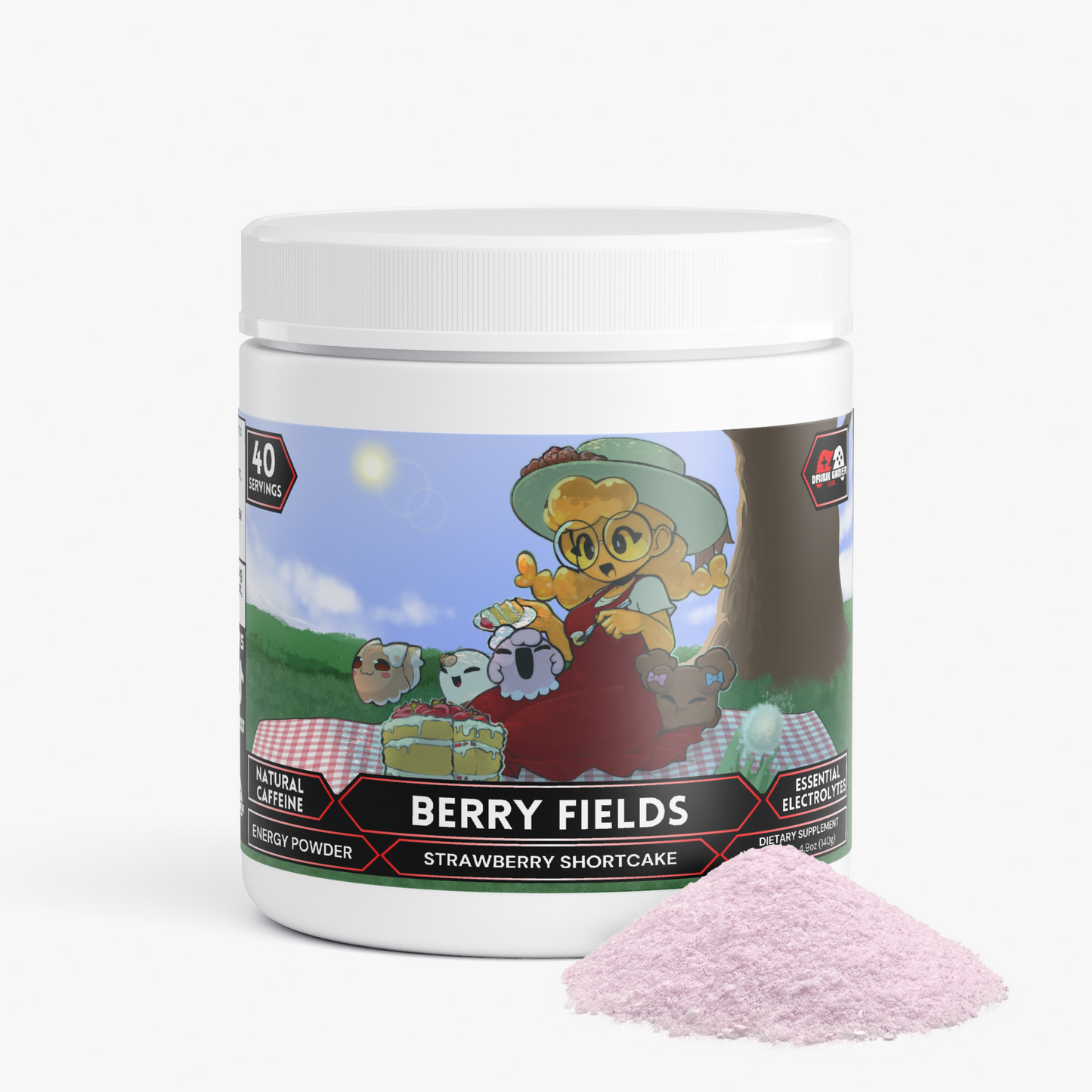 GoostieBee - Berry Fields Energy Powder (Strawberry Shortcake)