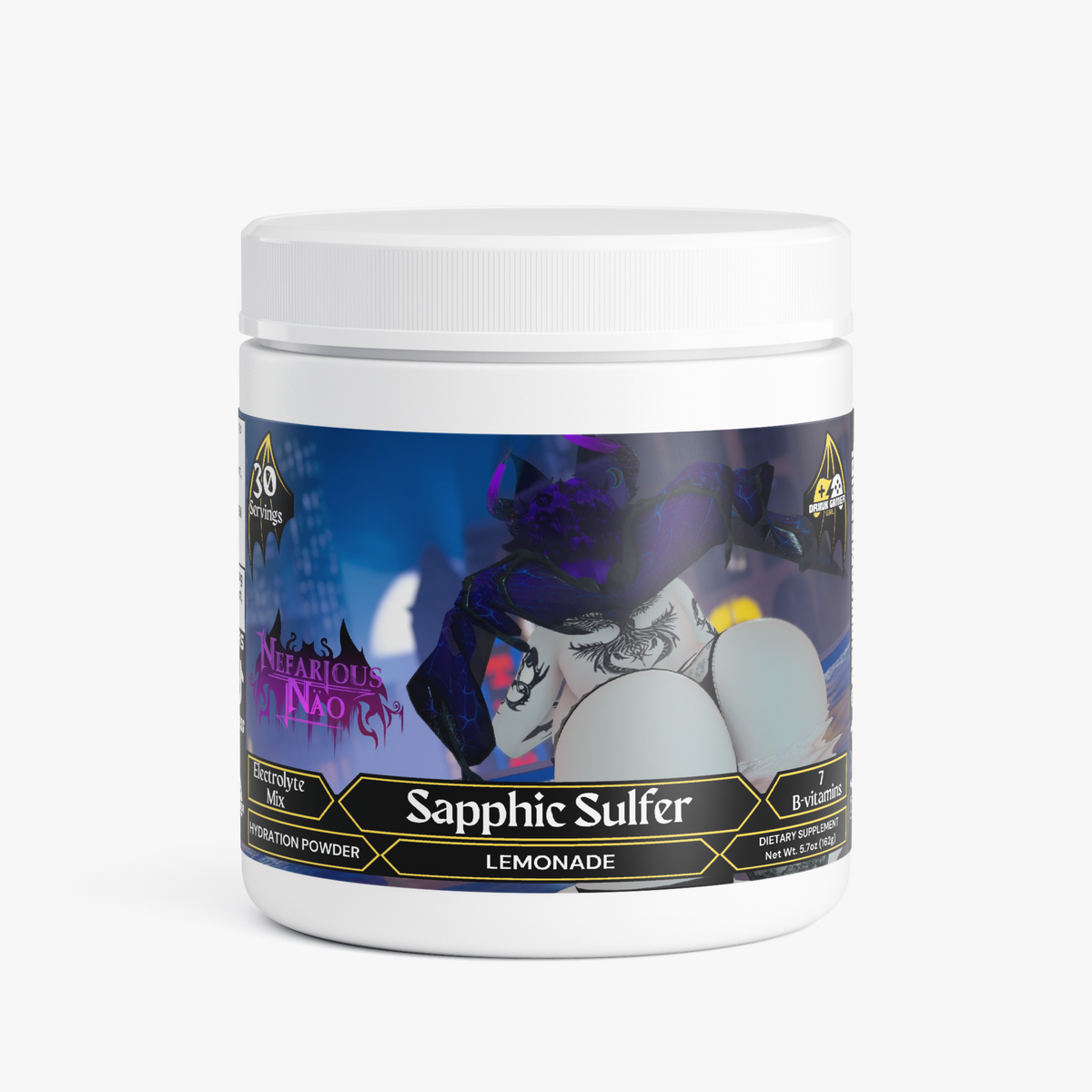 Nefarious Nao - Sapphic Sulfer Hydration Powder (Lemonade)