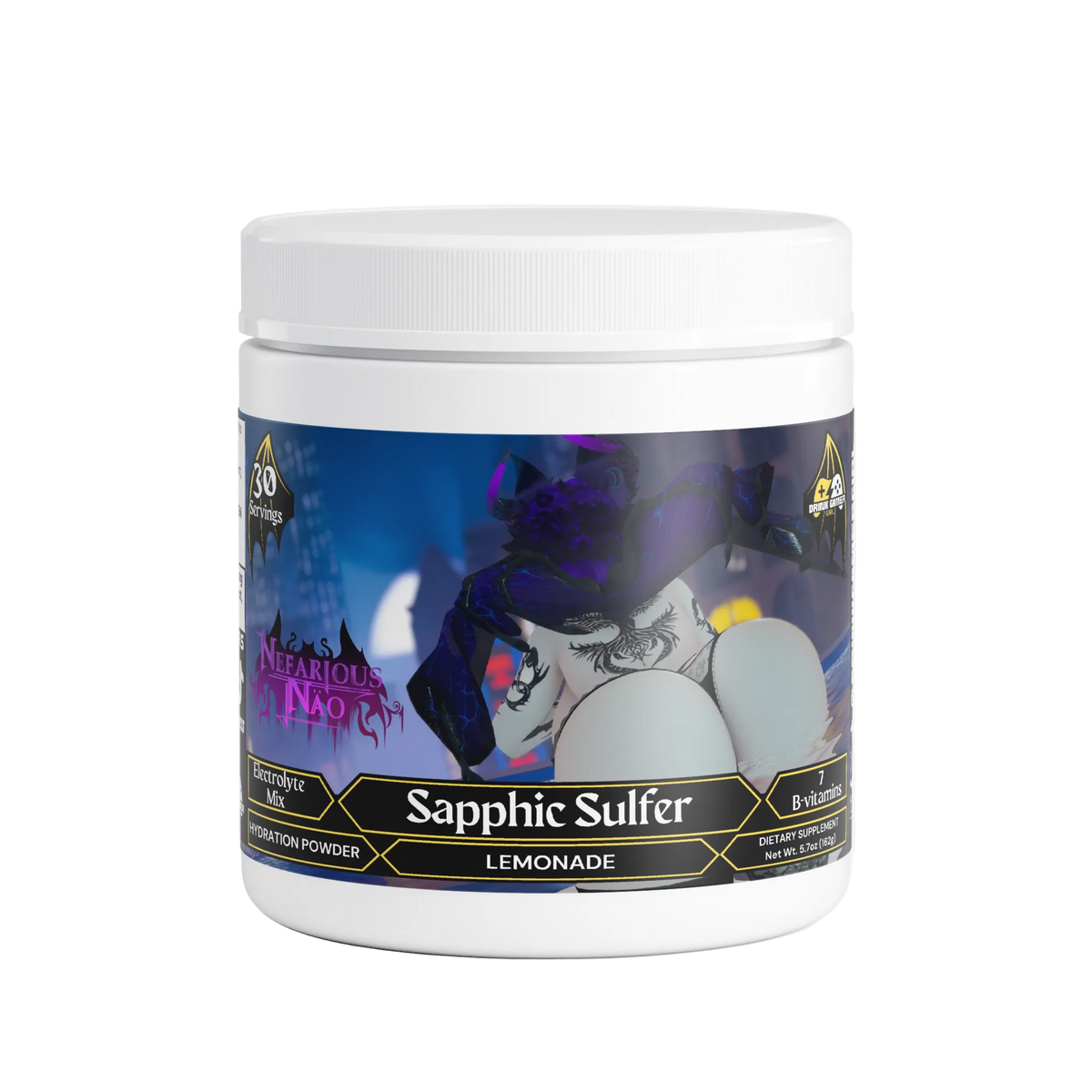 Nefarious Nao - Sapphic Sulfer Hydration Powder (Lemonade)