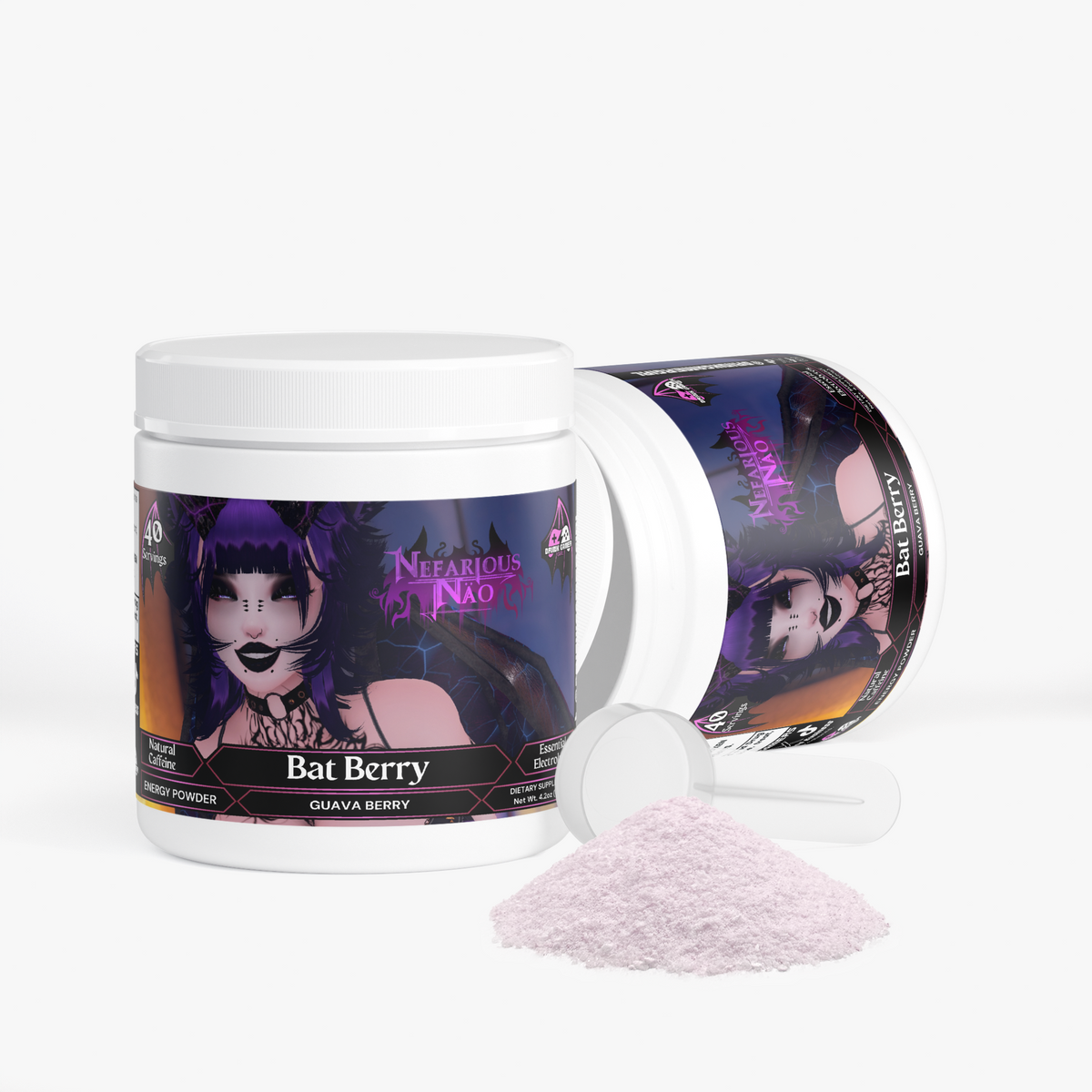 Nefarious Nao - Bat Berry Energy Powder (Guava Berry)