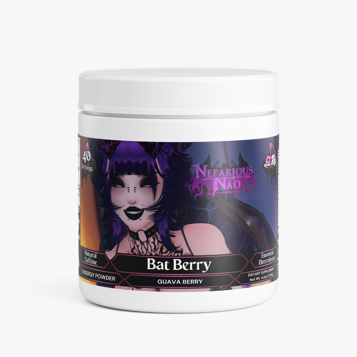 Nefarious Nao - Bat Berry Energy Powder (Guava Berry)