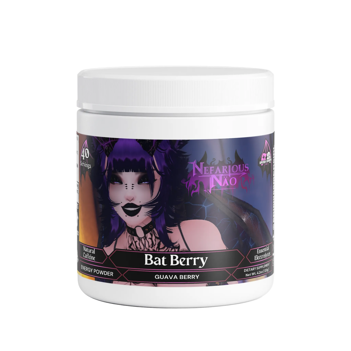 Nefarious Nao - Bat Berry Energy Powder (Guava Berry)