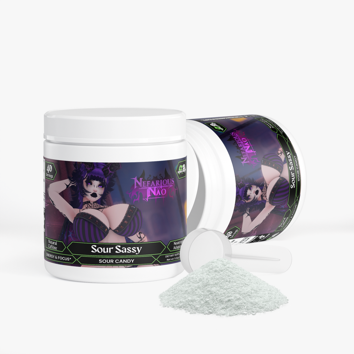 Nefarious Nao - Sour Sassy Focus Powder (Sour Candy)