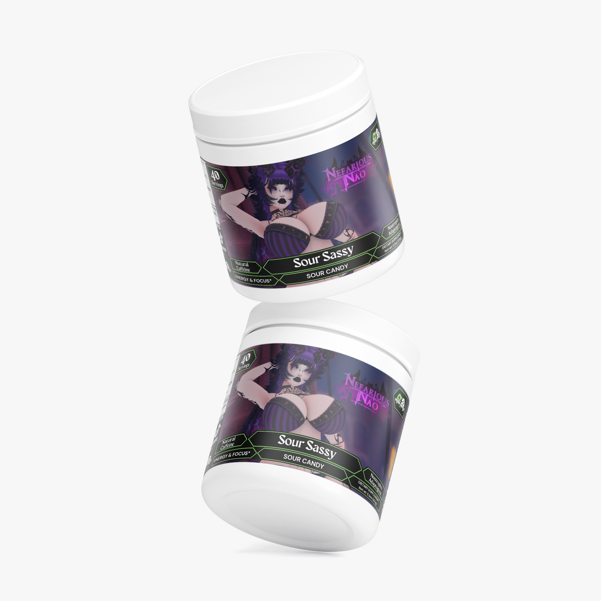 Nefarious Nao - Sour Sassy Focus Powder (Sour Candy)