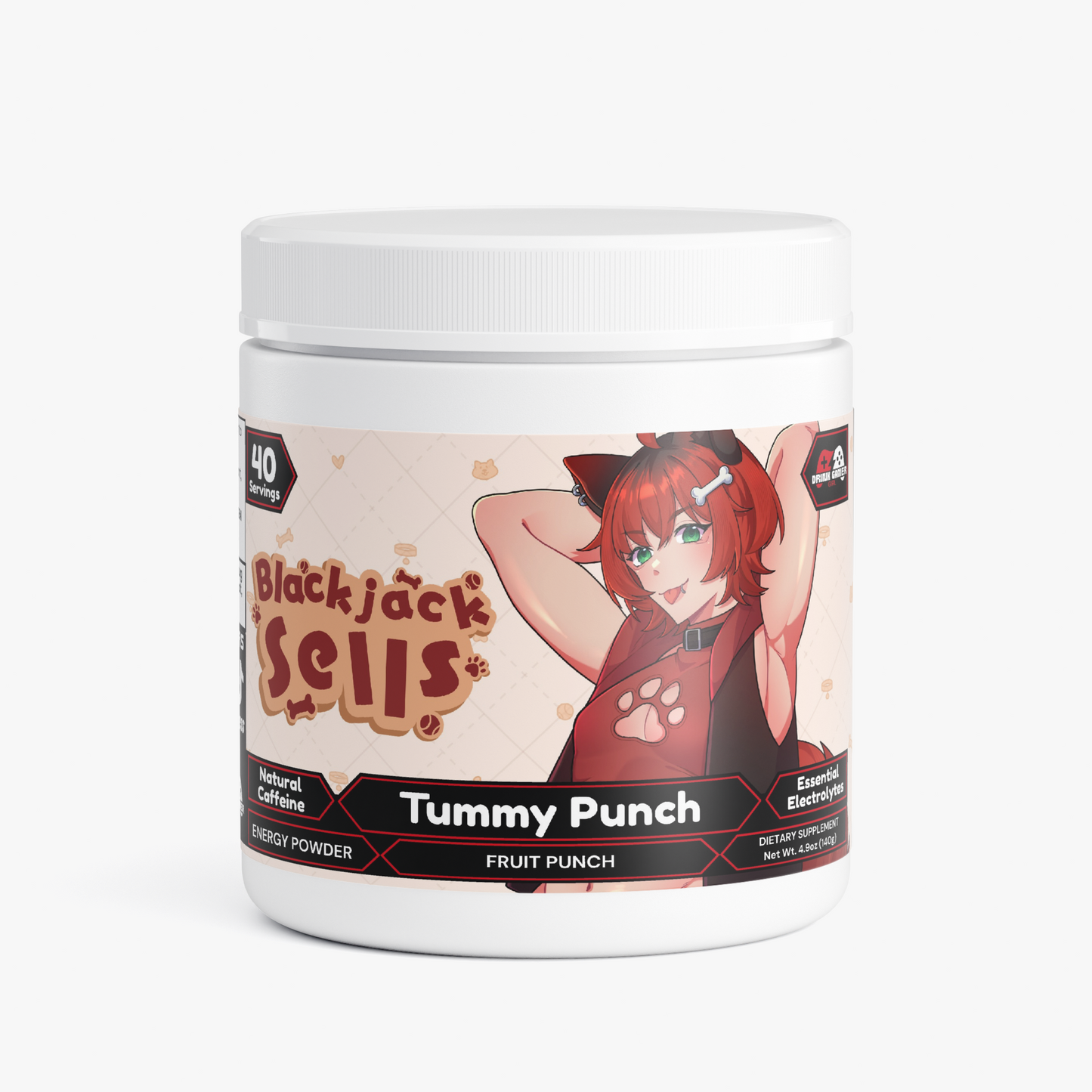 Blackjacksells - Tummy Punch Energy Powder (Fruit Punch)