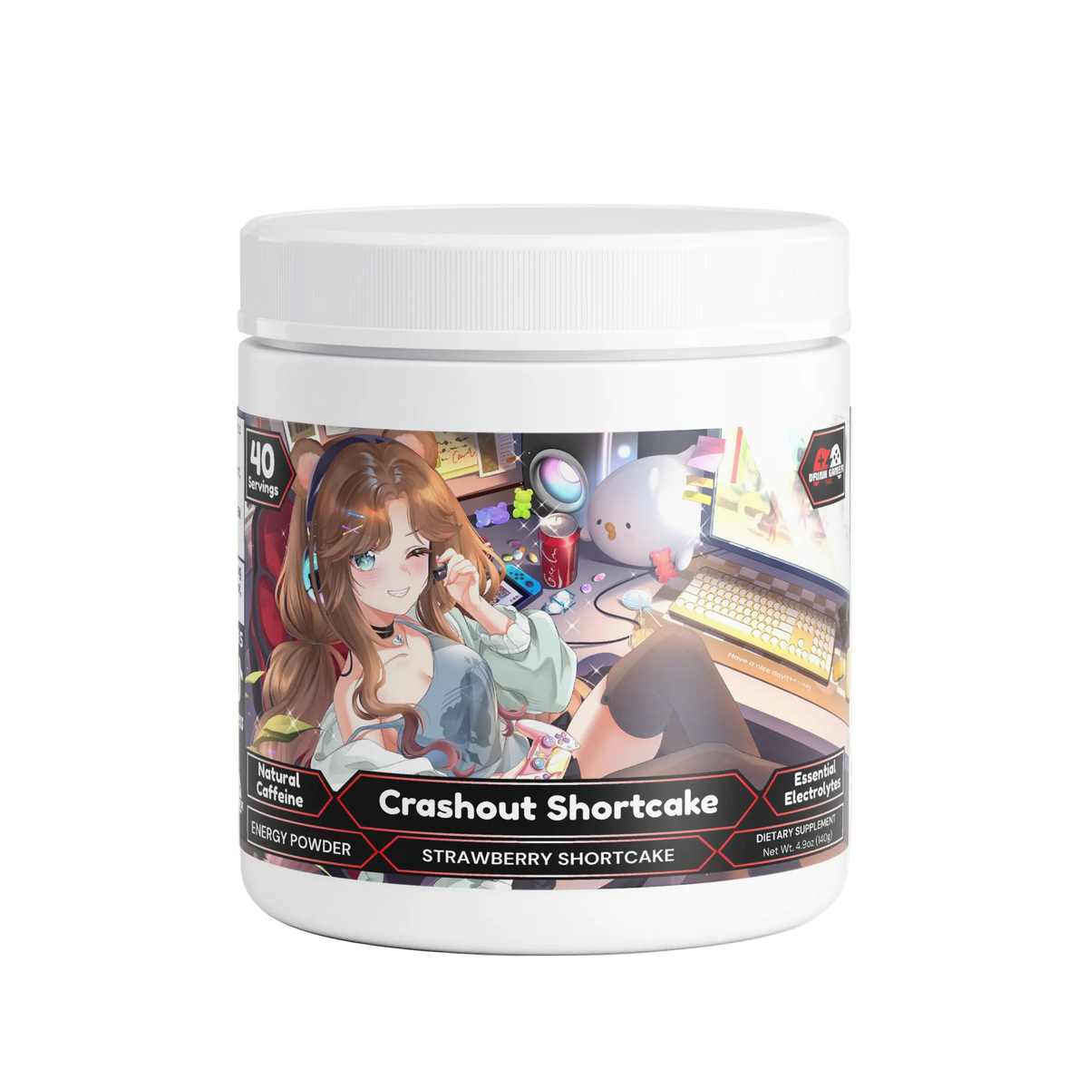 JJuniesmoothie -  Crashout Shortcake Energy Powder (Strawberry Shortcake)